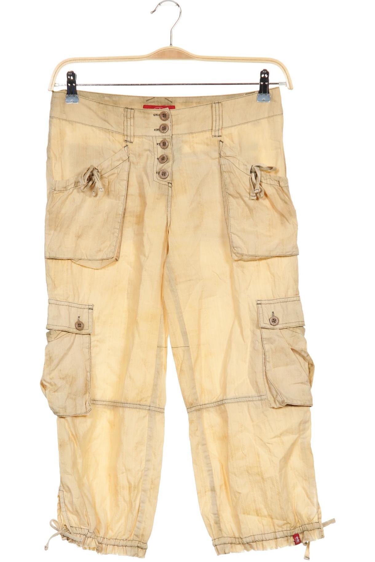 

edc by Esprit Damen Stoffhose, beige, Gr. 36