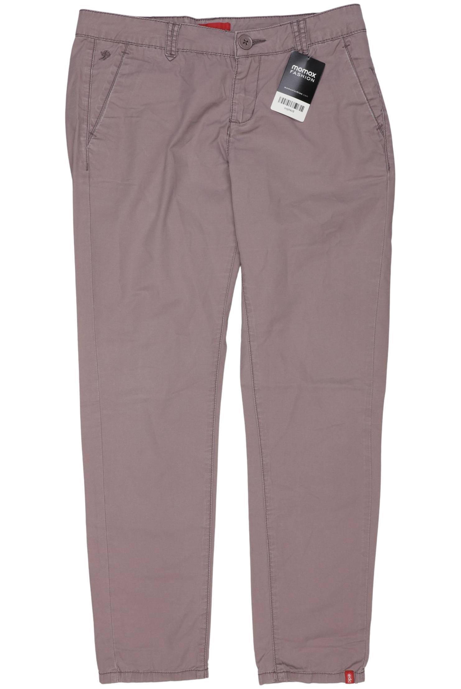 

edc by Esprit Damen Stoffhose, grau, Gr. 34