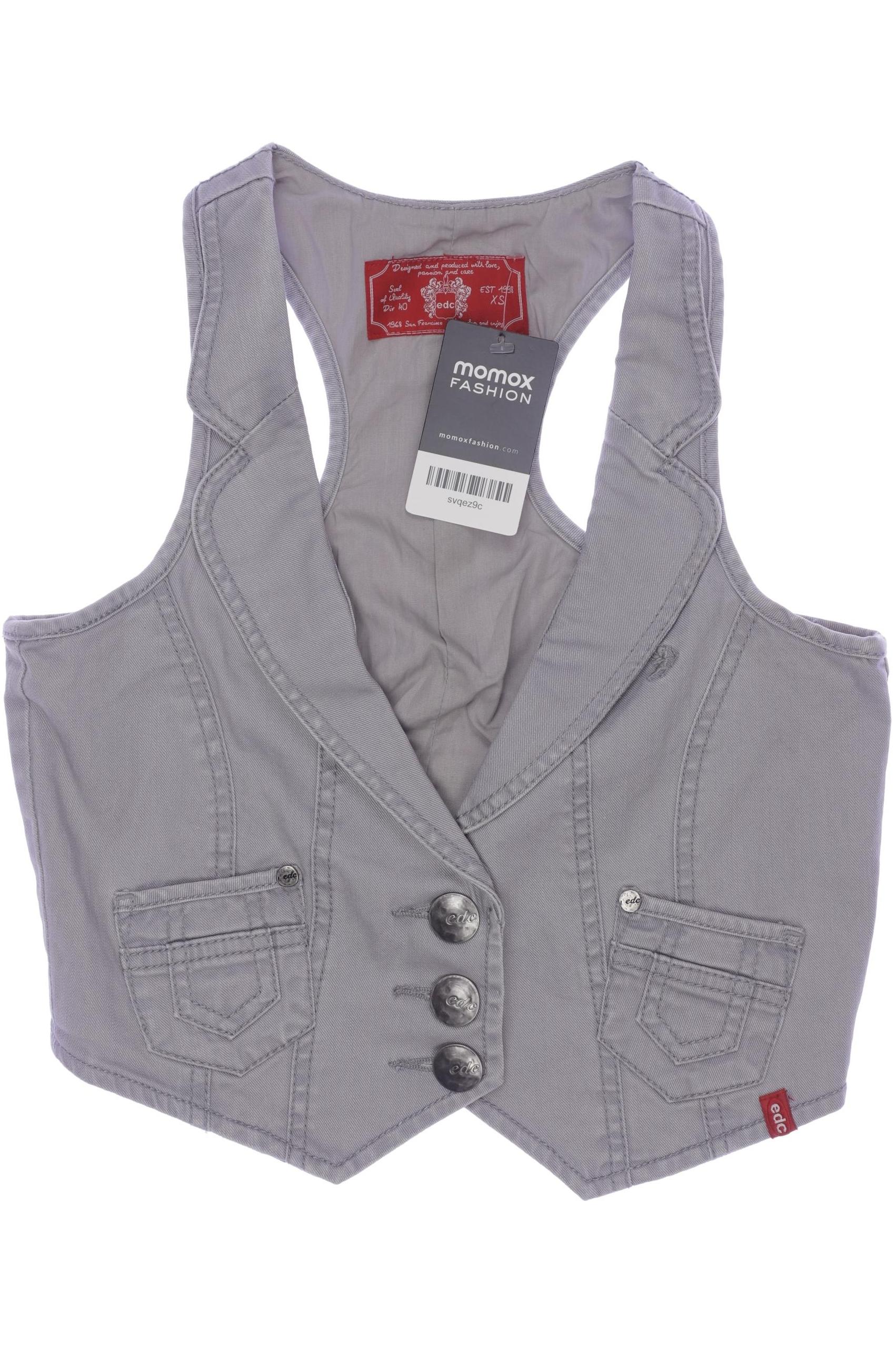 

edc by Esprit Damen Weste, grau, Gr. 34