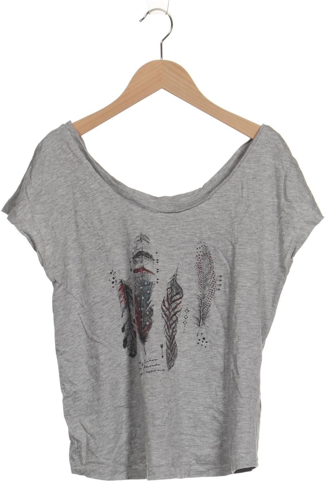 

edc by Esprit Damen T-Shirt, grau, Gr. 38