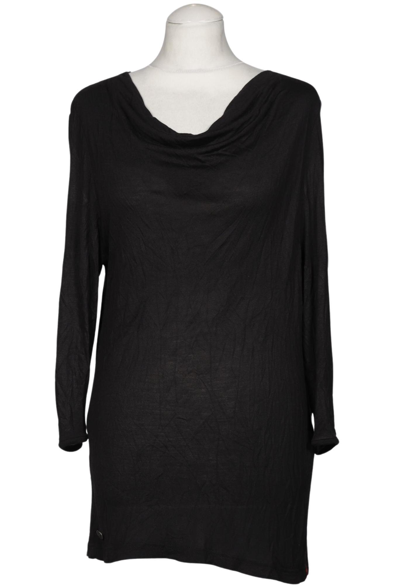 

edc by Esprit Damen Langarmshirt, schwarz, Gr. 36