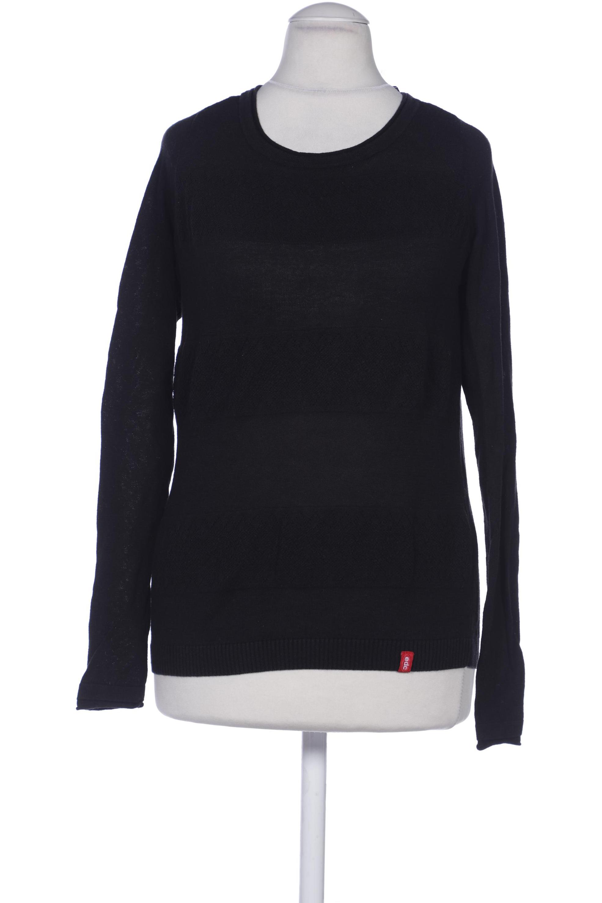 

edc by Esprit Damen Pullover, schwarz, Gr. 34