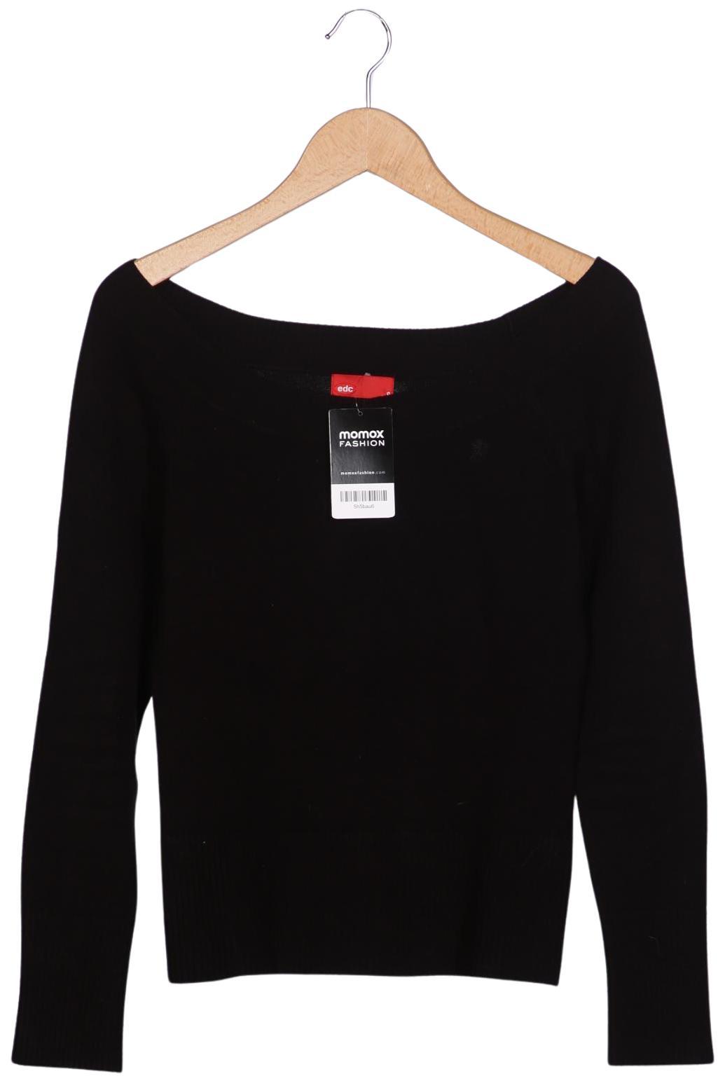 

edc by Esprit Damen Pullover, schwarz, Gr. 36