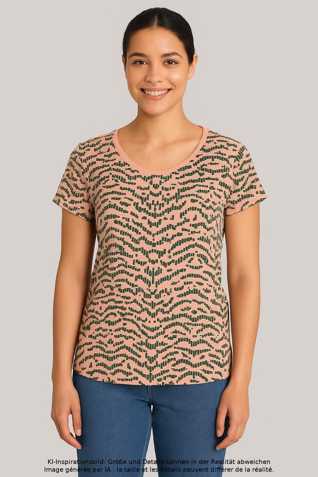 

edc by Esprit Damen T-Shirt, mehrfarbig, Gr. 42