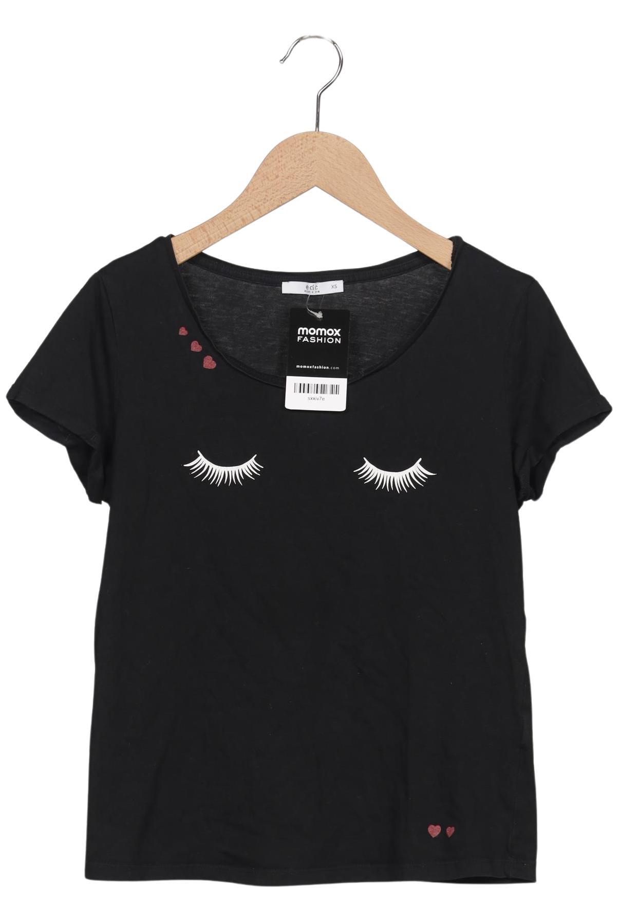 

edc by Esprit Damen T-Shirt, schwarz, Gr. 34