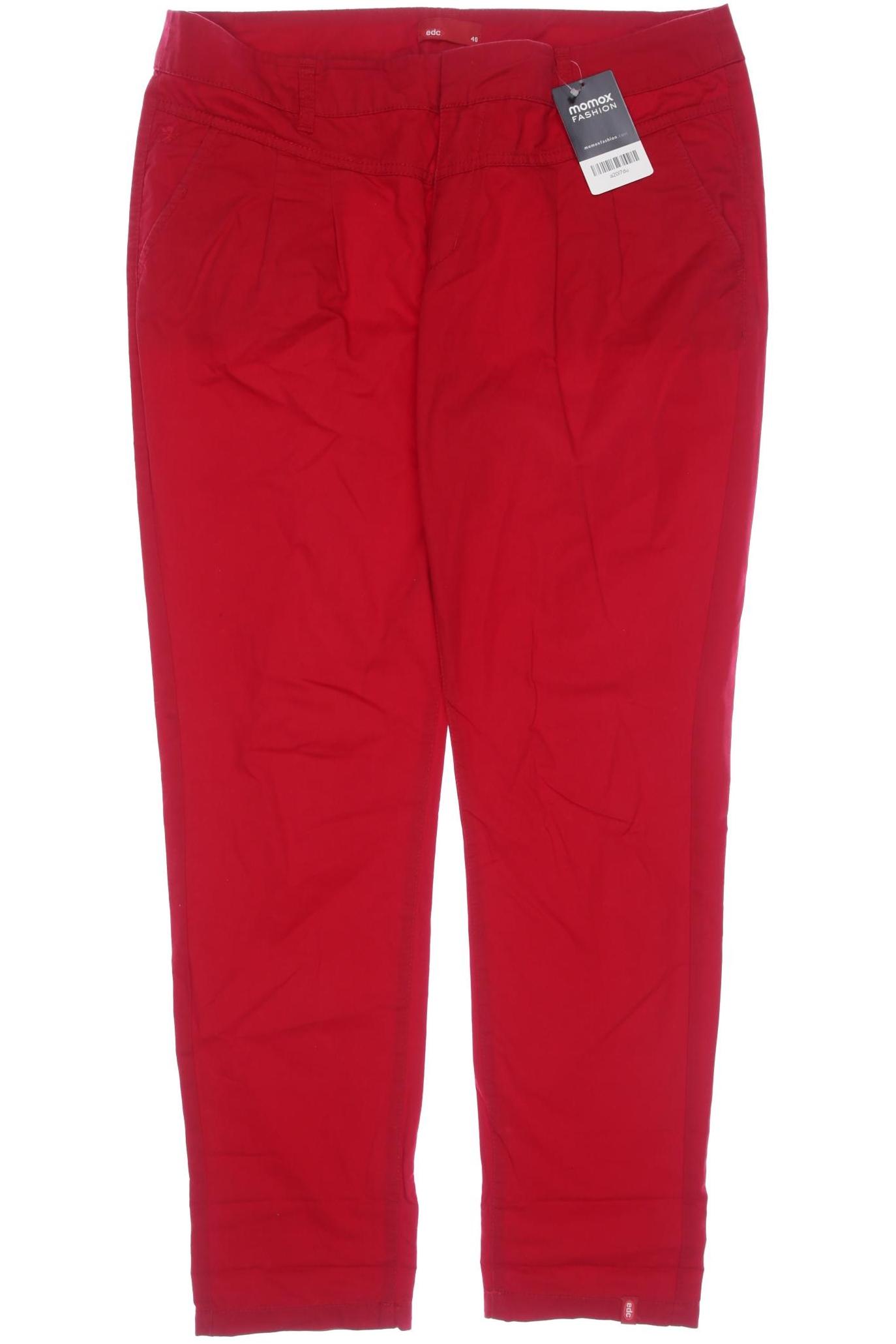 

edc by Esprit Damen Stoffhose, rot, Gr. 40