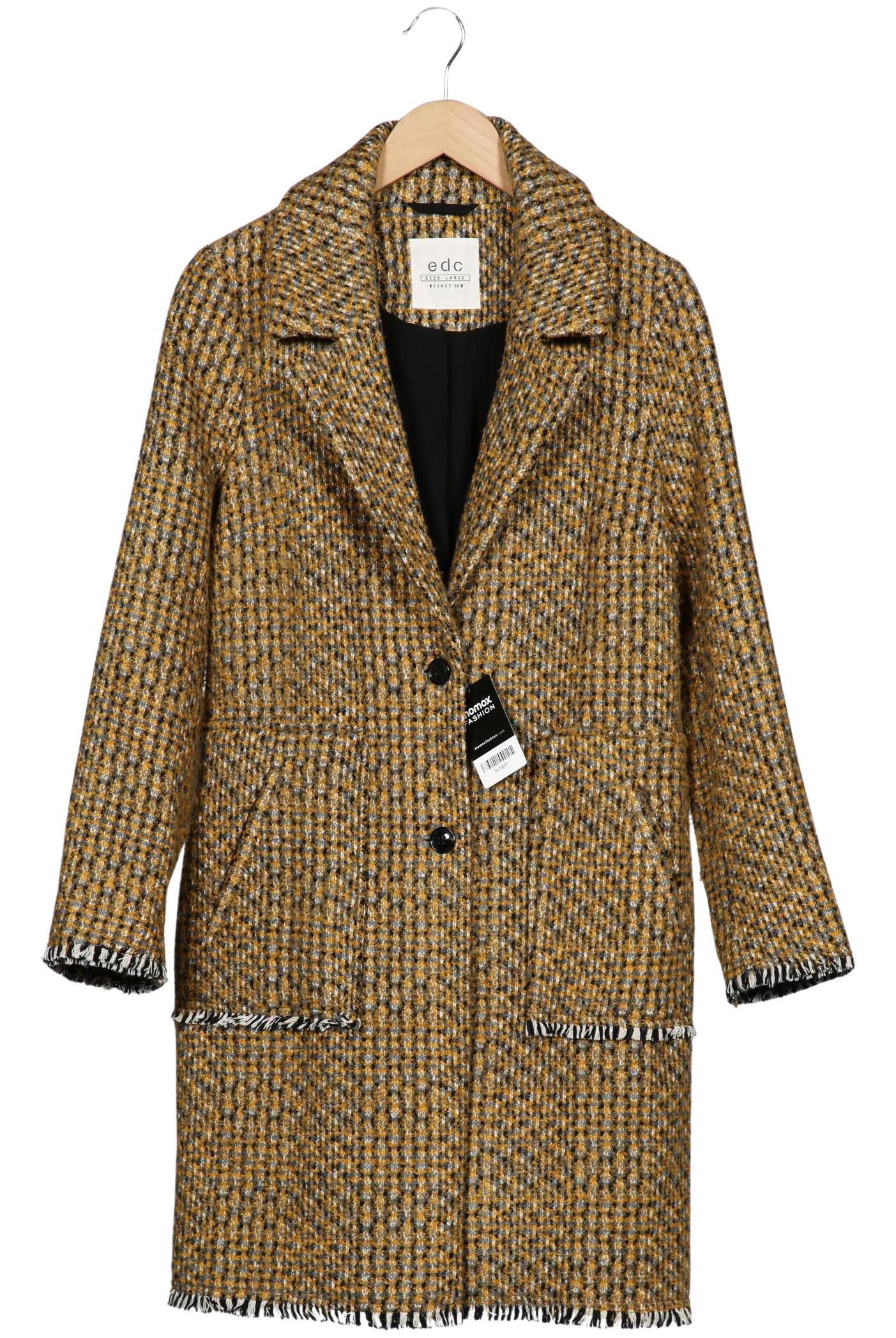 

edc by Esprit Damen Mantel, gelb, Gr. 42