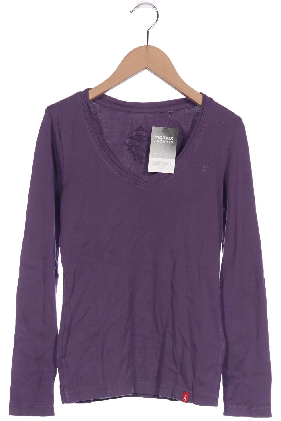 

edc by Esprit Damen Langarmshirt, flieder, Gr. 38