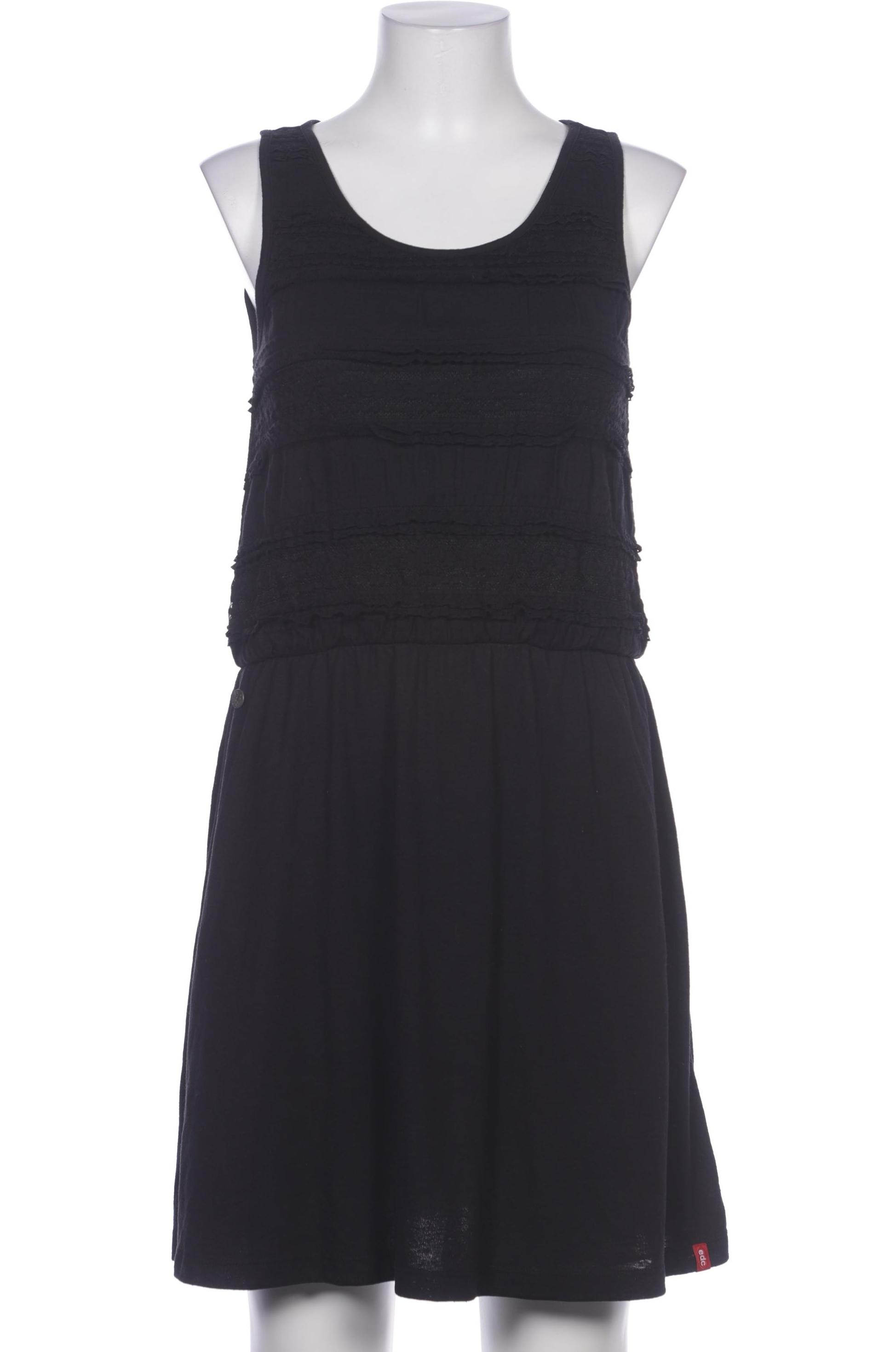 

edc by Esprit Damen Kleid, schwarz, Gr. 40