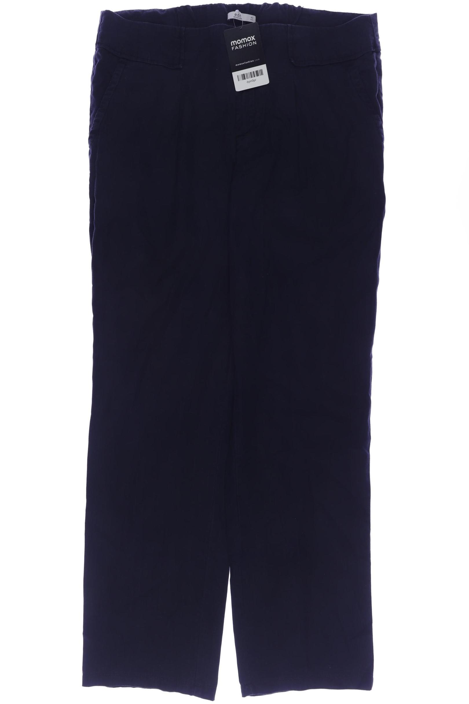 

edc by Esprit Damen Stoffhose, marineblau, Gr. 40