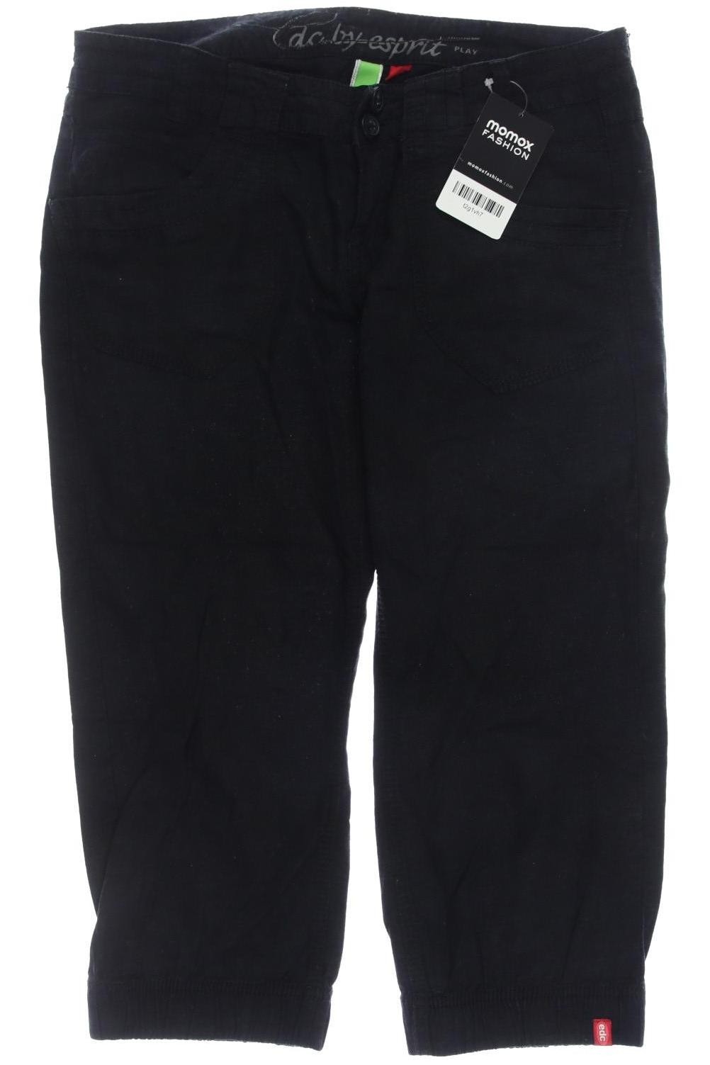 

edc by Esprit Damen Stoffhose, schwarz, Gr. 32