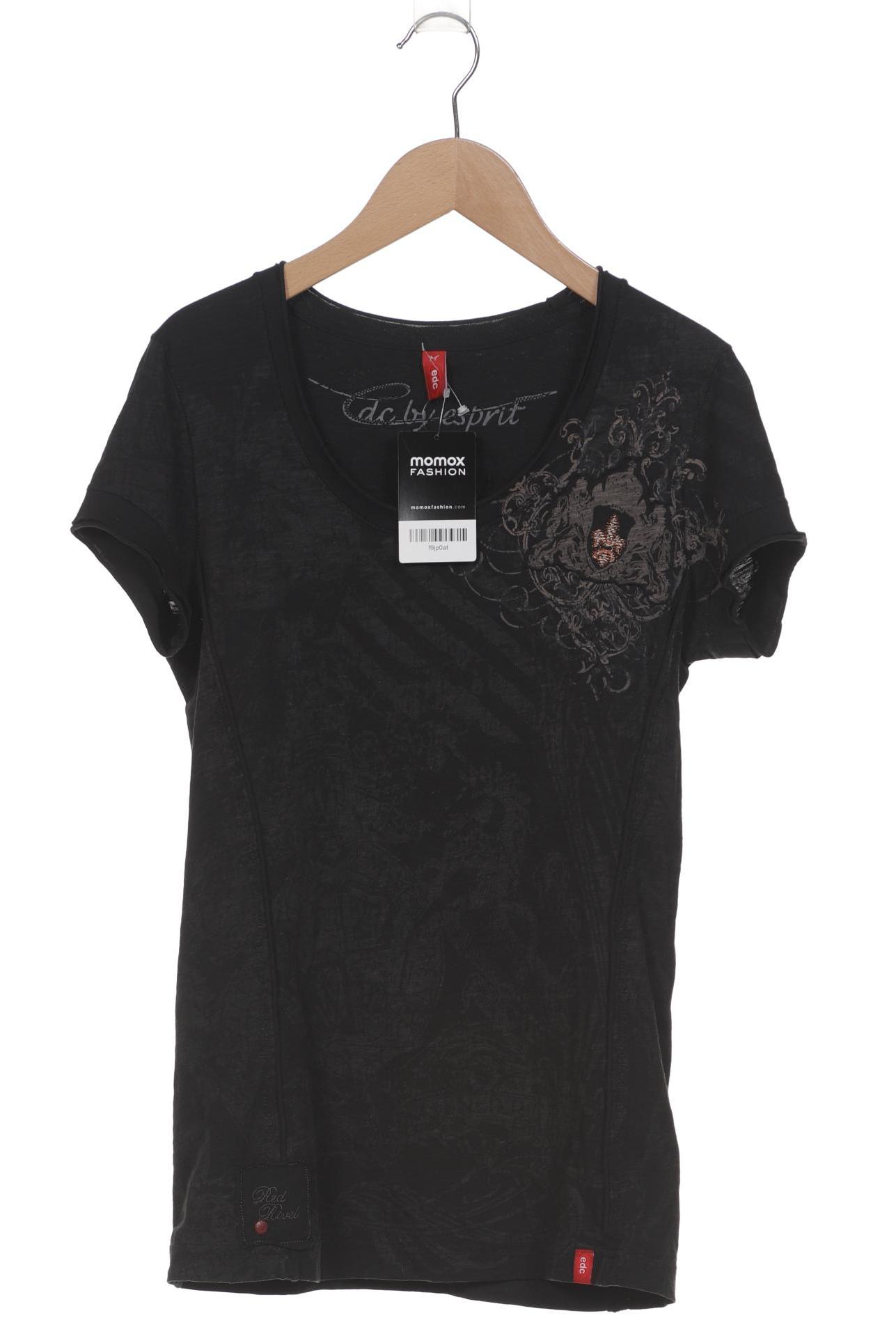 

edc by Esprit Damen T-Shirt, schwarz, Gr. 38