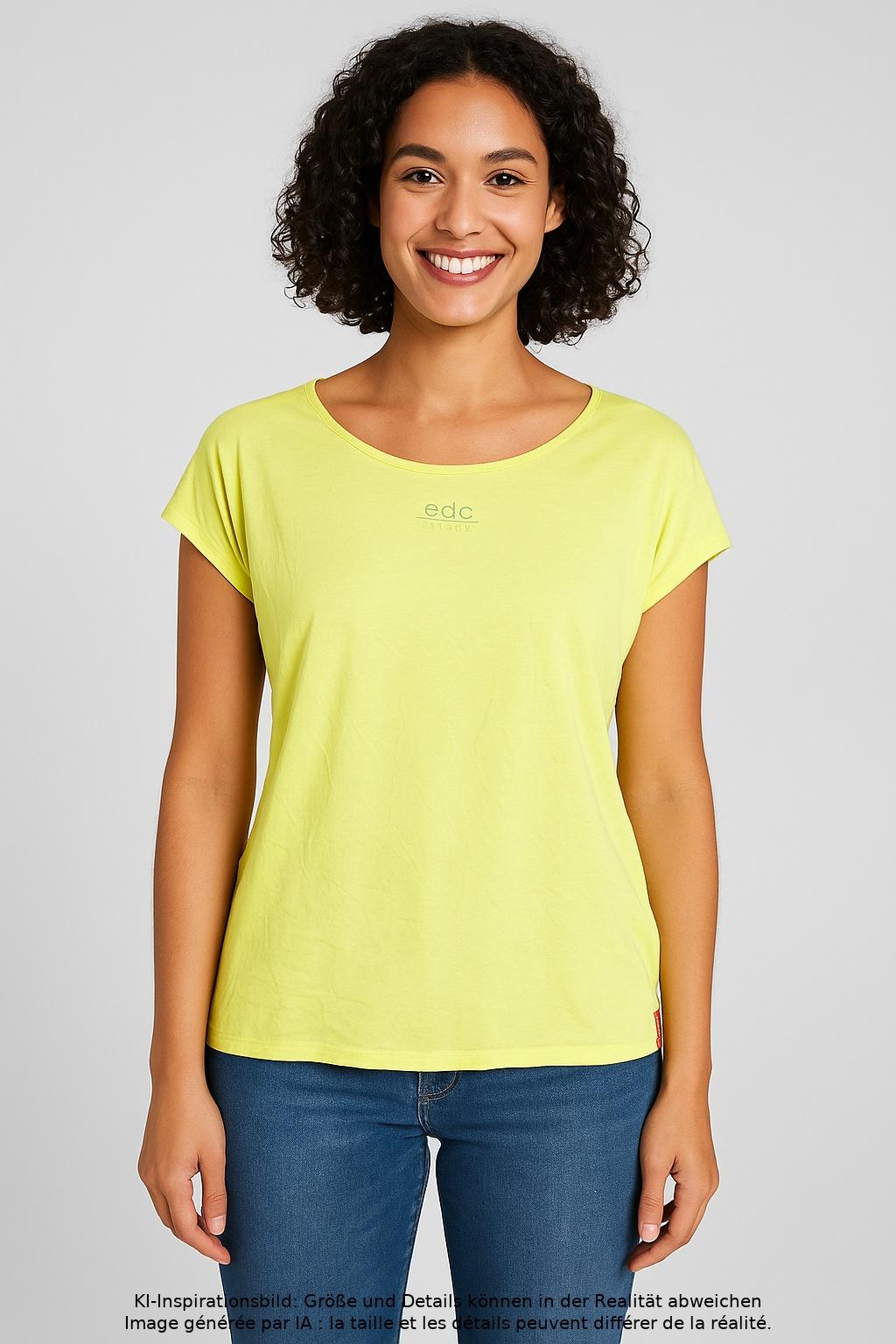 

edc by Esprit Damen T-Shirt, neon, Gr. 42