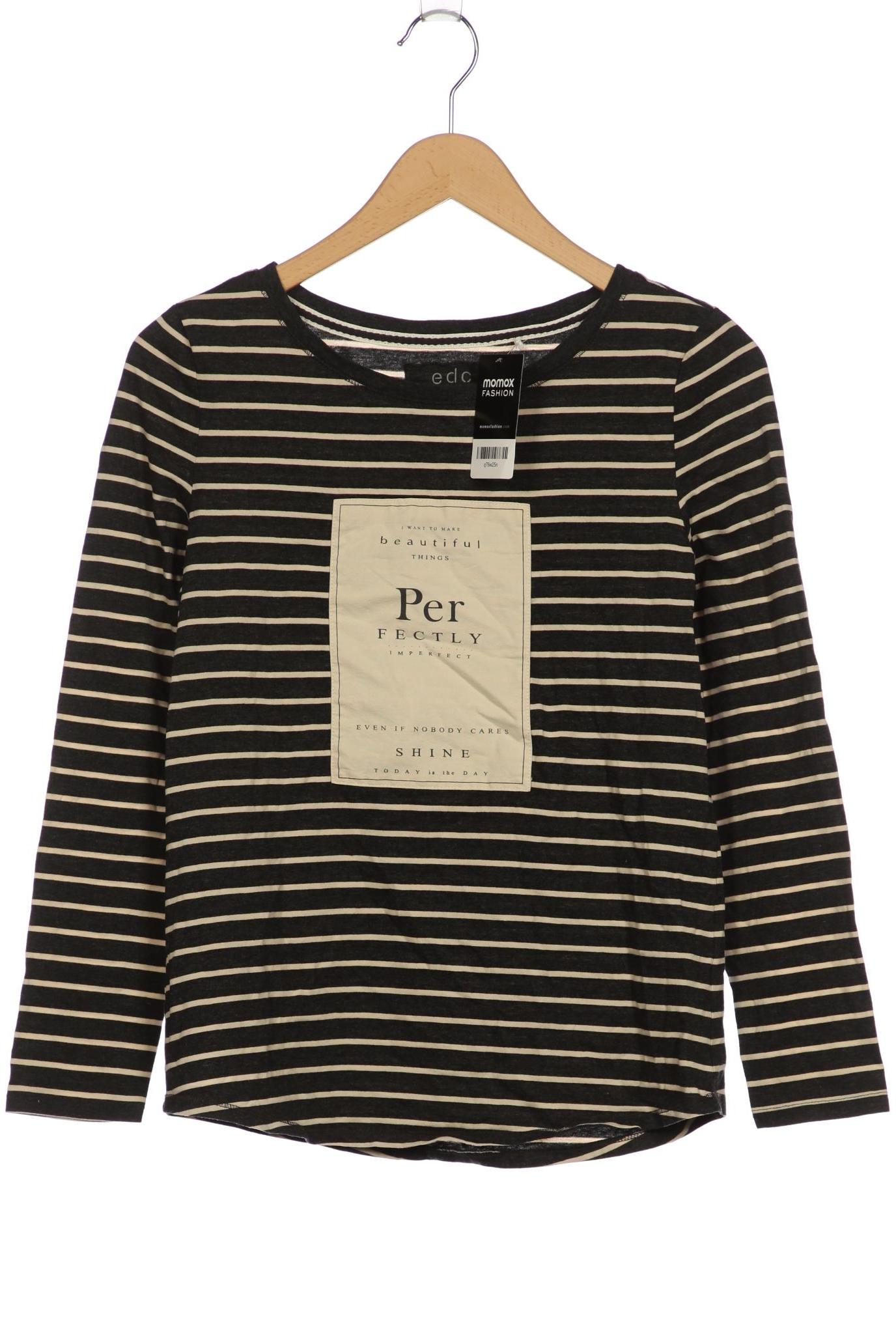 

edc by Esprit Damen Langarmshirt, grau, Gr. 38