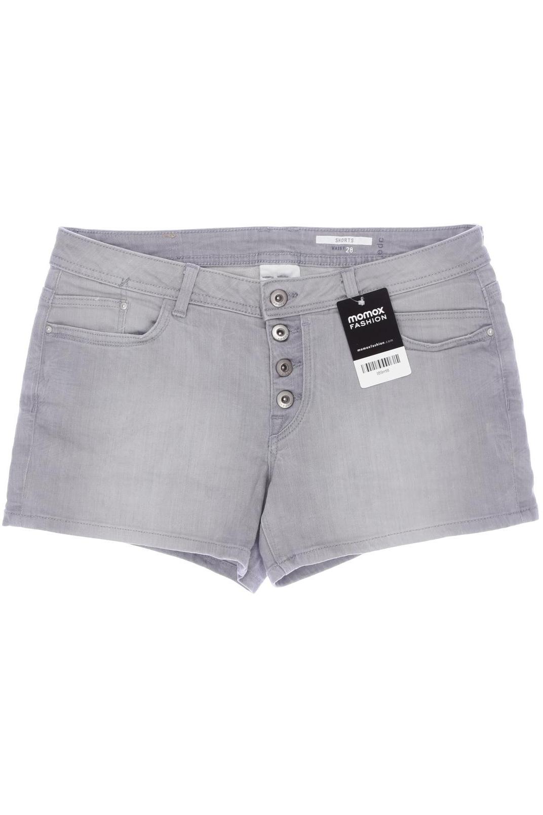 

edc by Esprit Damen Shorts, grau, Gr. 28