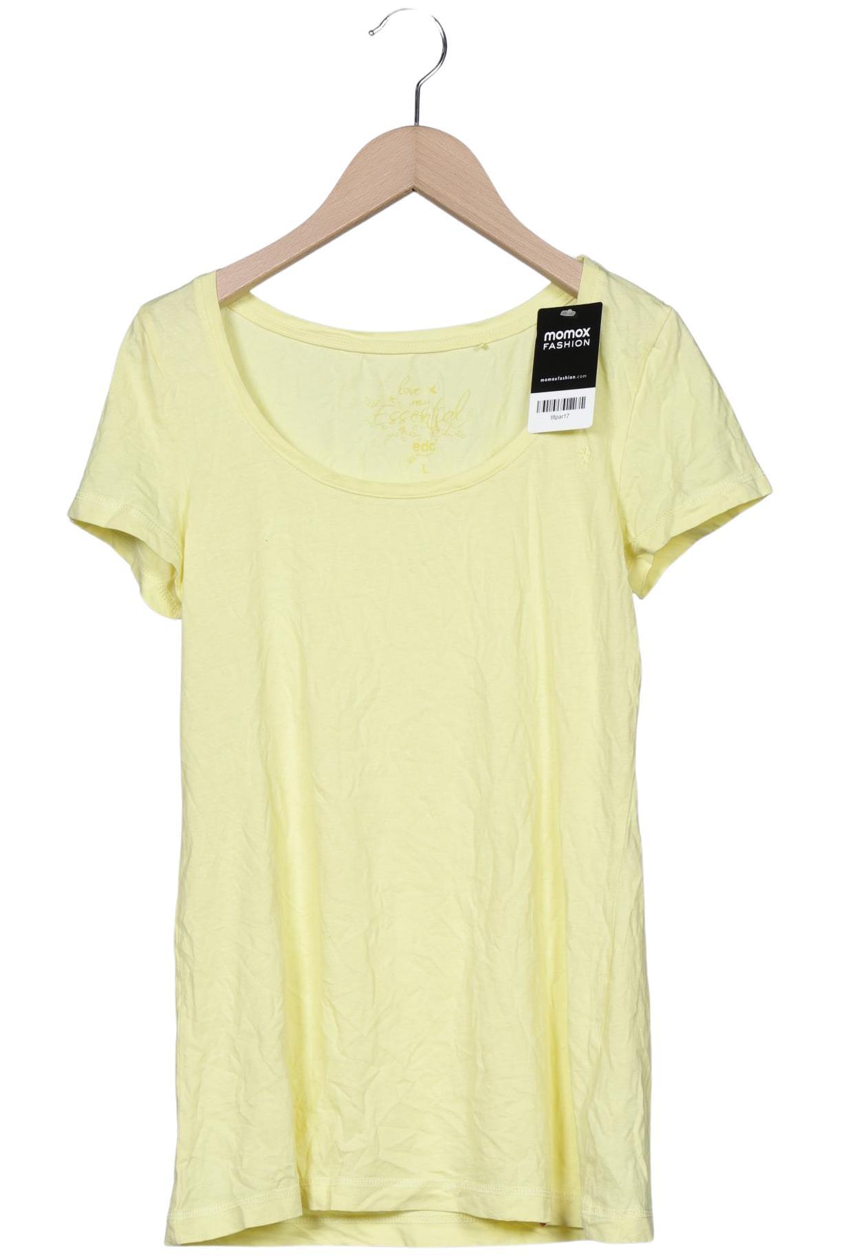 

edc by Esprit Damen T-Shirt, gelb, Gr. 42