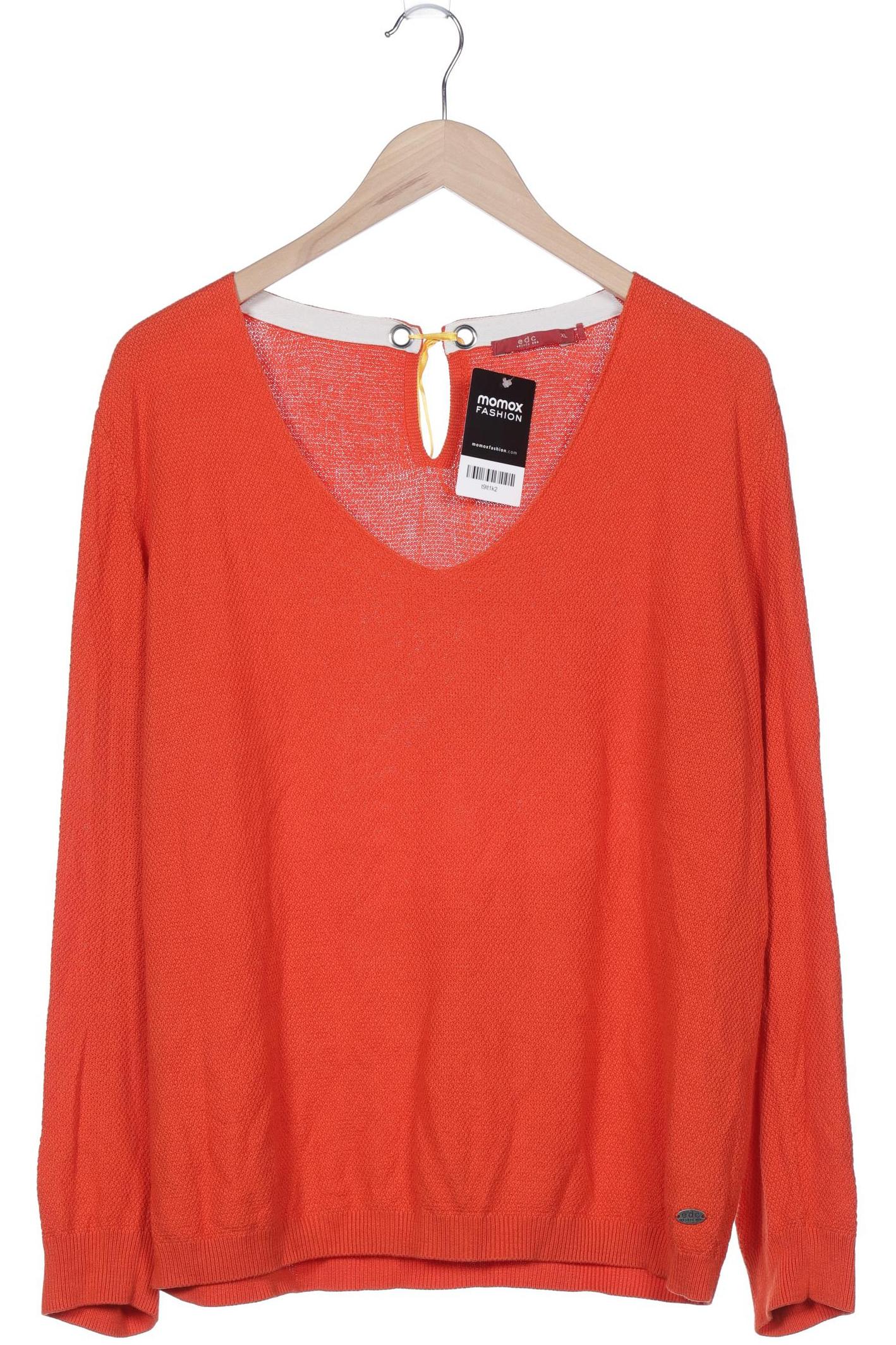 

edc by Esprit Damen Pullover, orange, Gr. 44