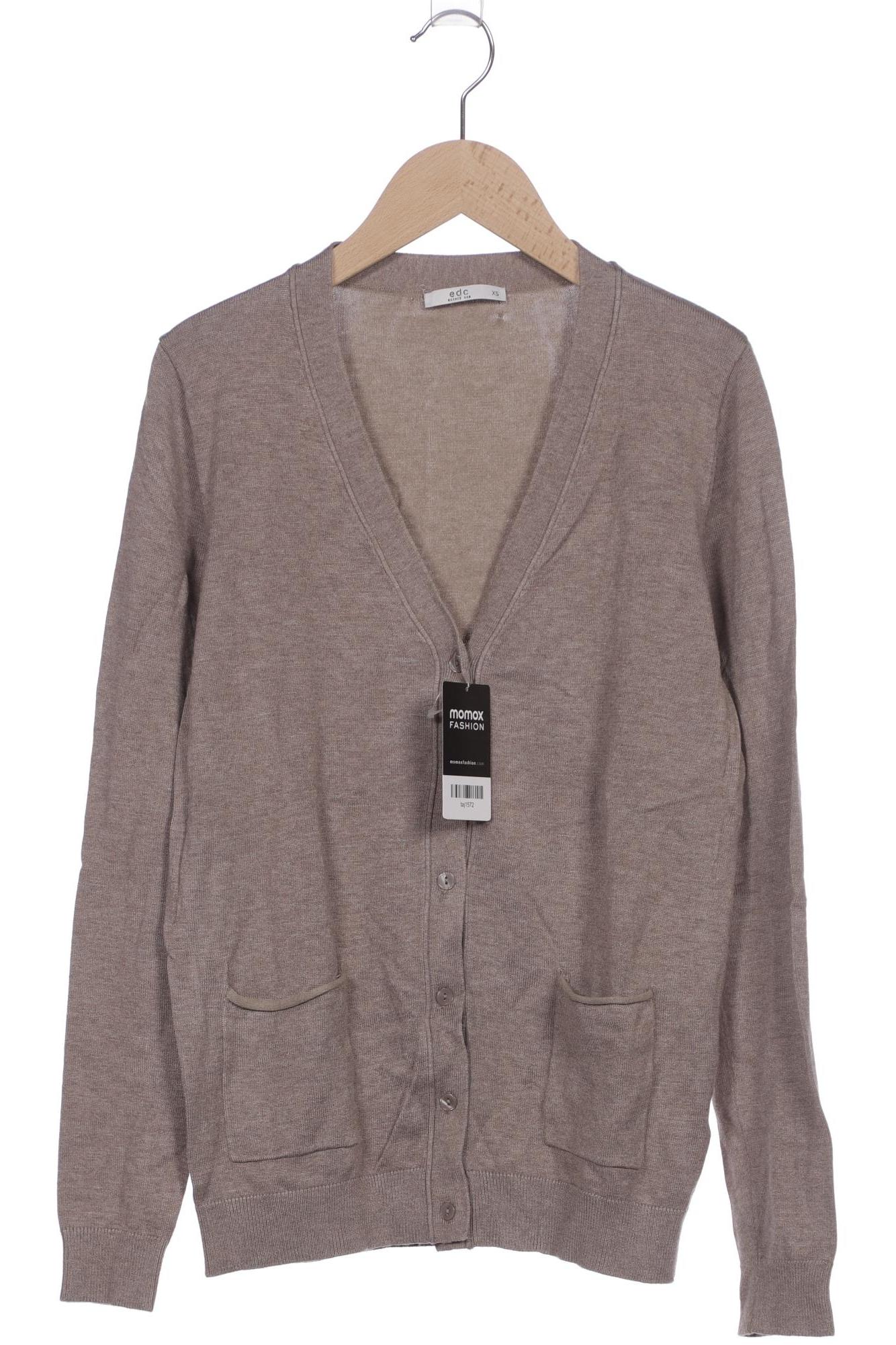 

edc by Esprit Damen Strickjacke, beige, Gr. 34