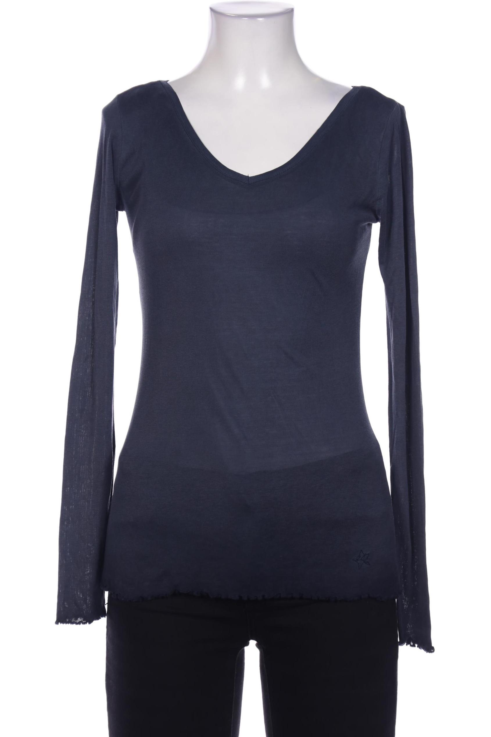 

edc by Esprit Damen Langarmshirt, marineblau, Gr. 34