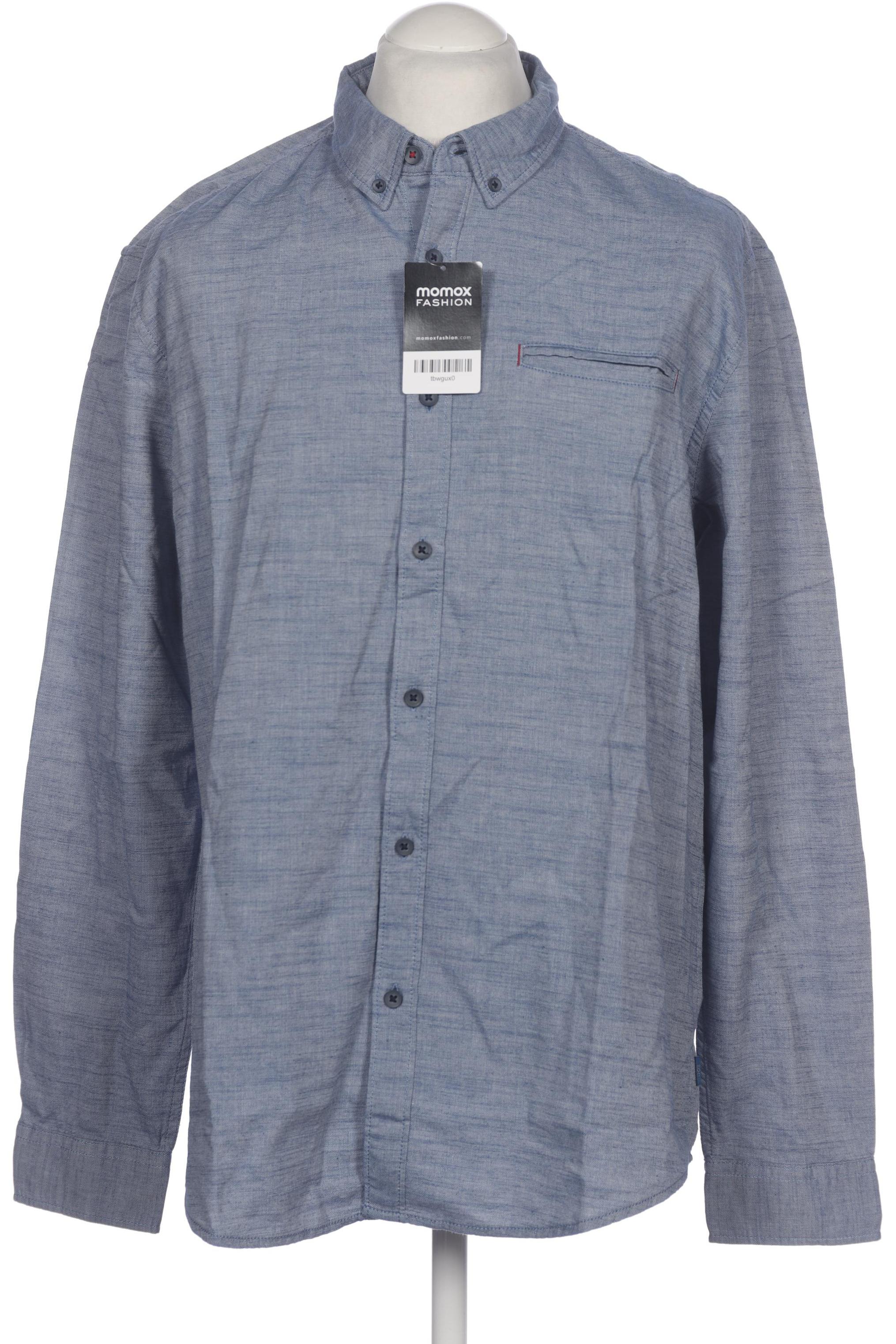 

edc by Esprit Herren Hemd, blau, Gr. 54