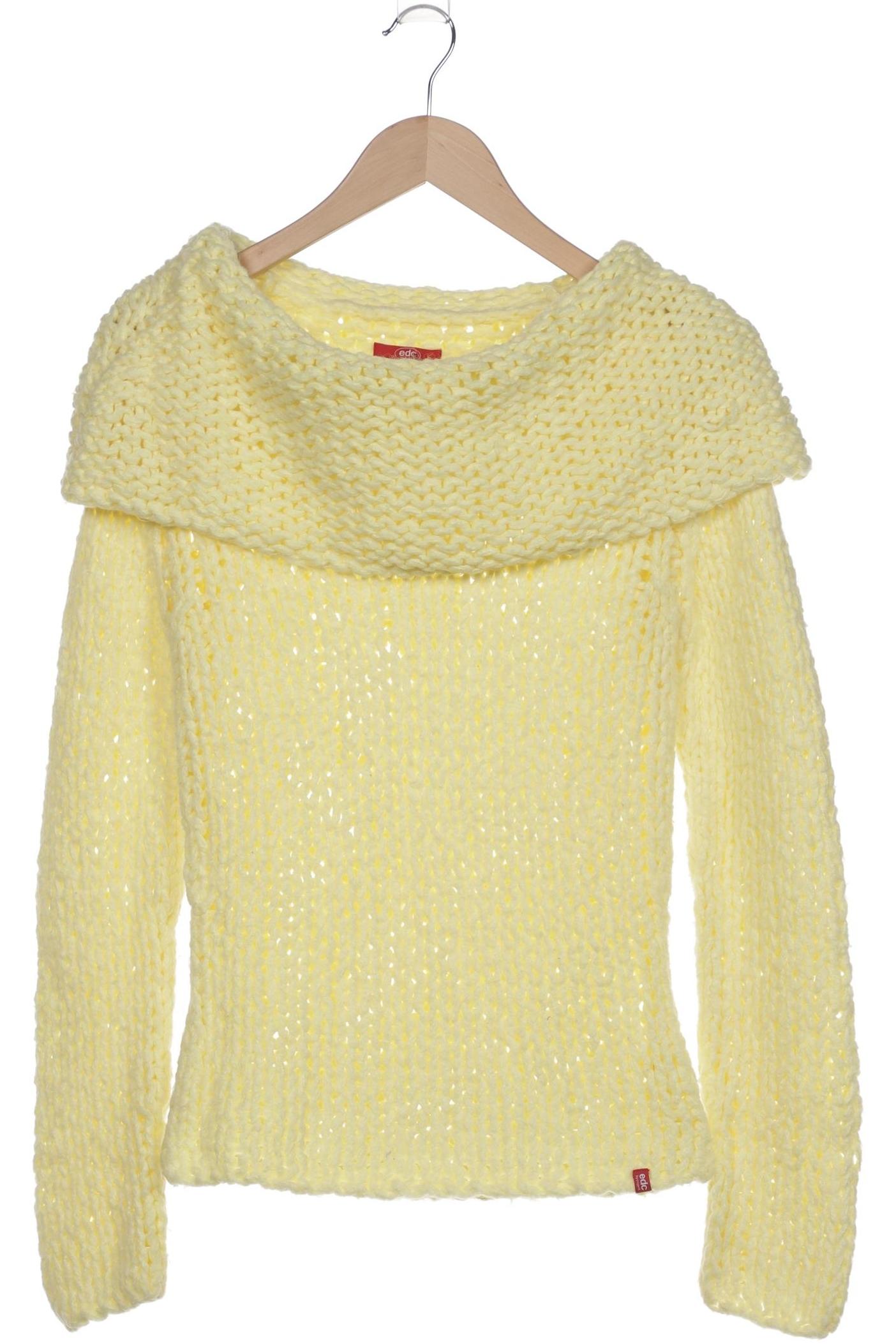 

edc by Esprit Damen Pullover, gelb, Gr. 36