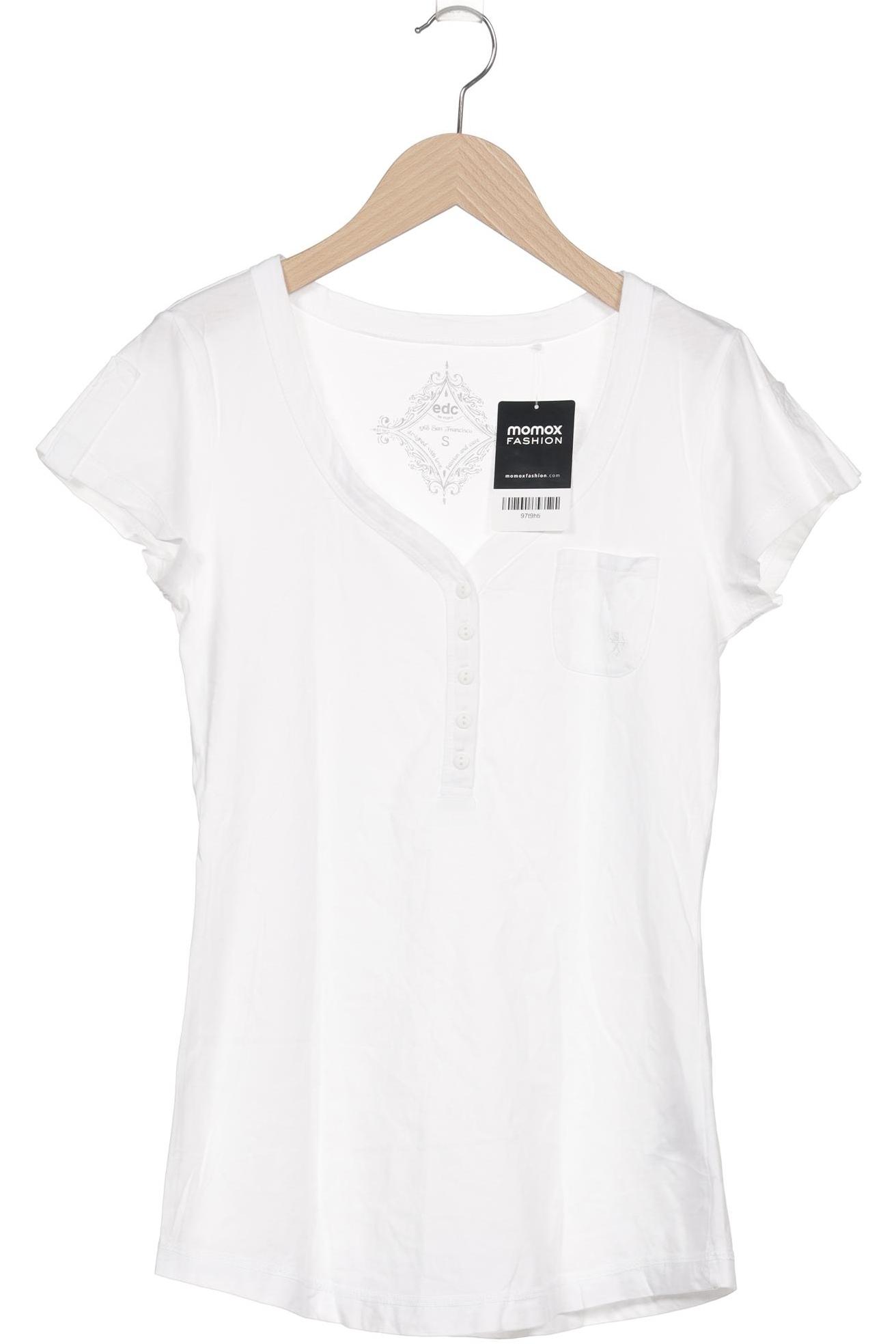 

edc by Esprit Damen T-Shirt, weiß, Gr. 36