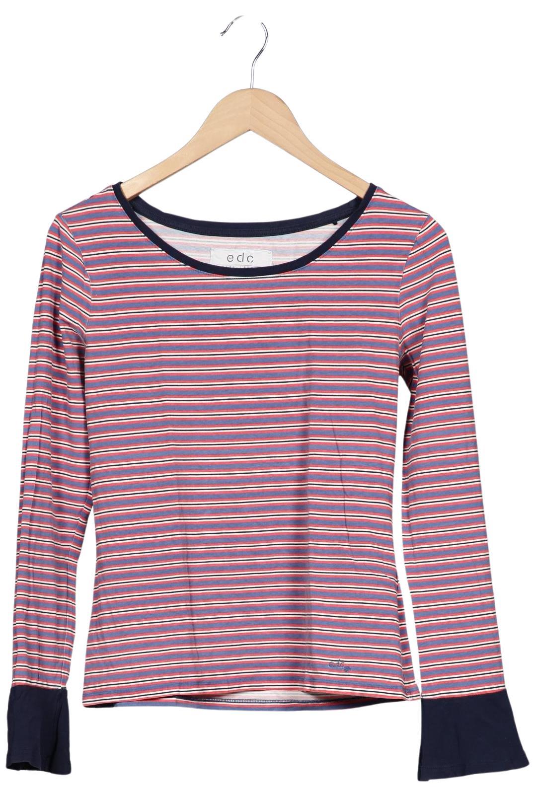 

edc by Esprit Damen Langarmshirt, mehrfarbig, Gr. 42