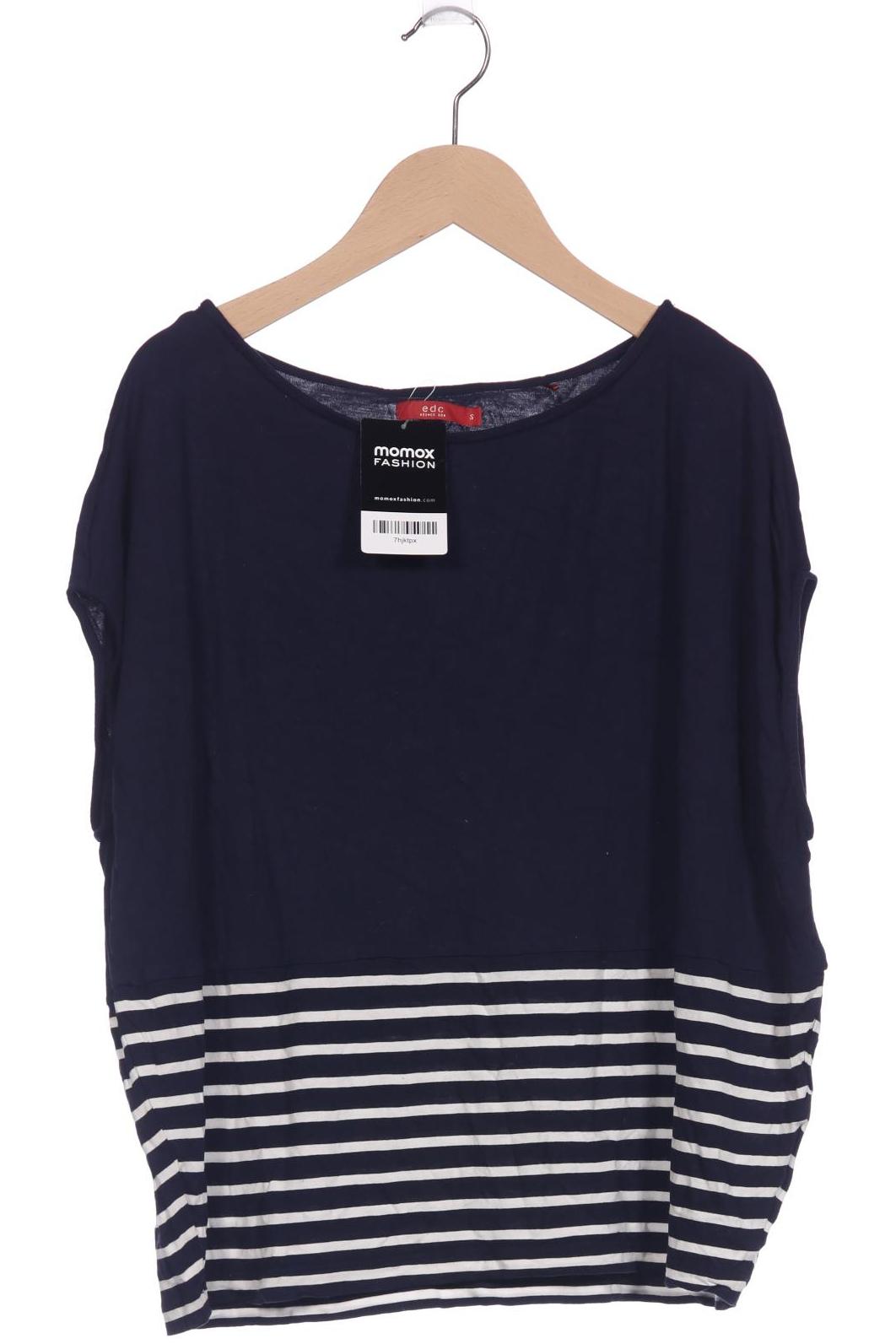 

edc by Esprit Damen T-Shirt, marineblau, Gr. 36