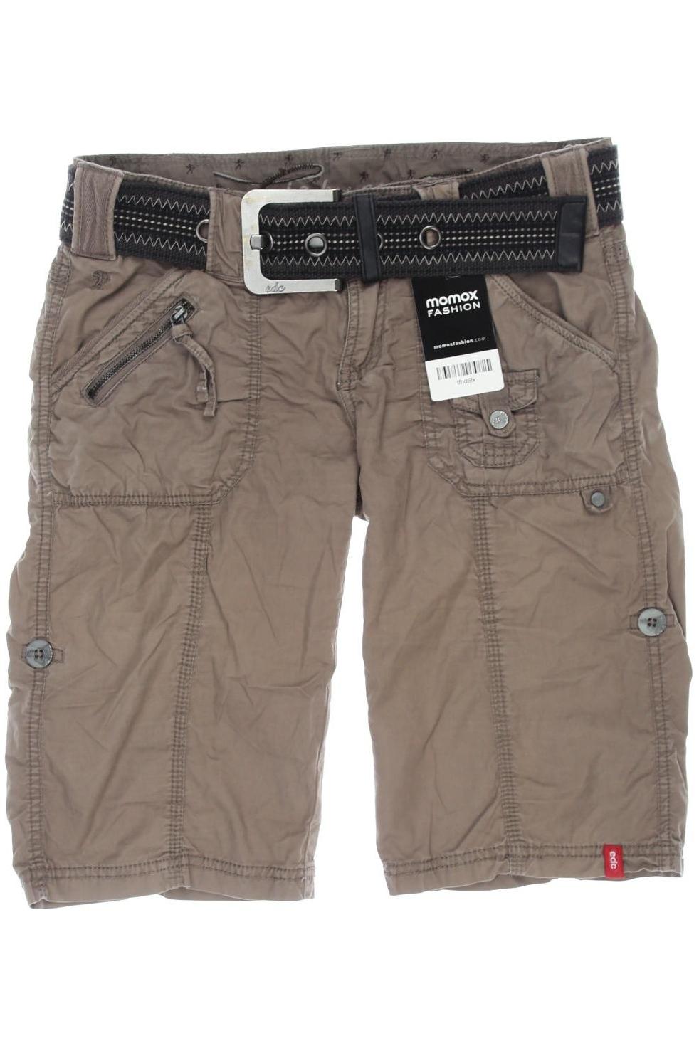 

edc by Esprit Damen Shorts, braun, Gr. 32