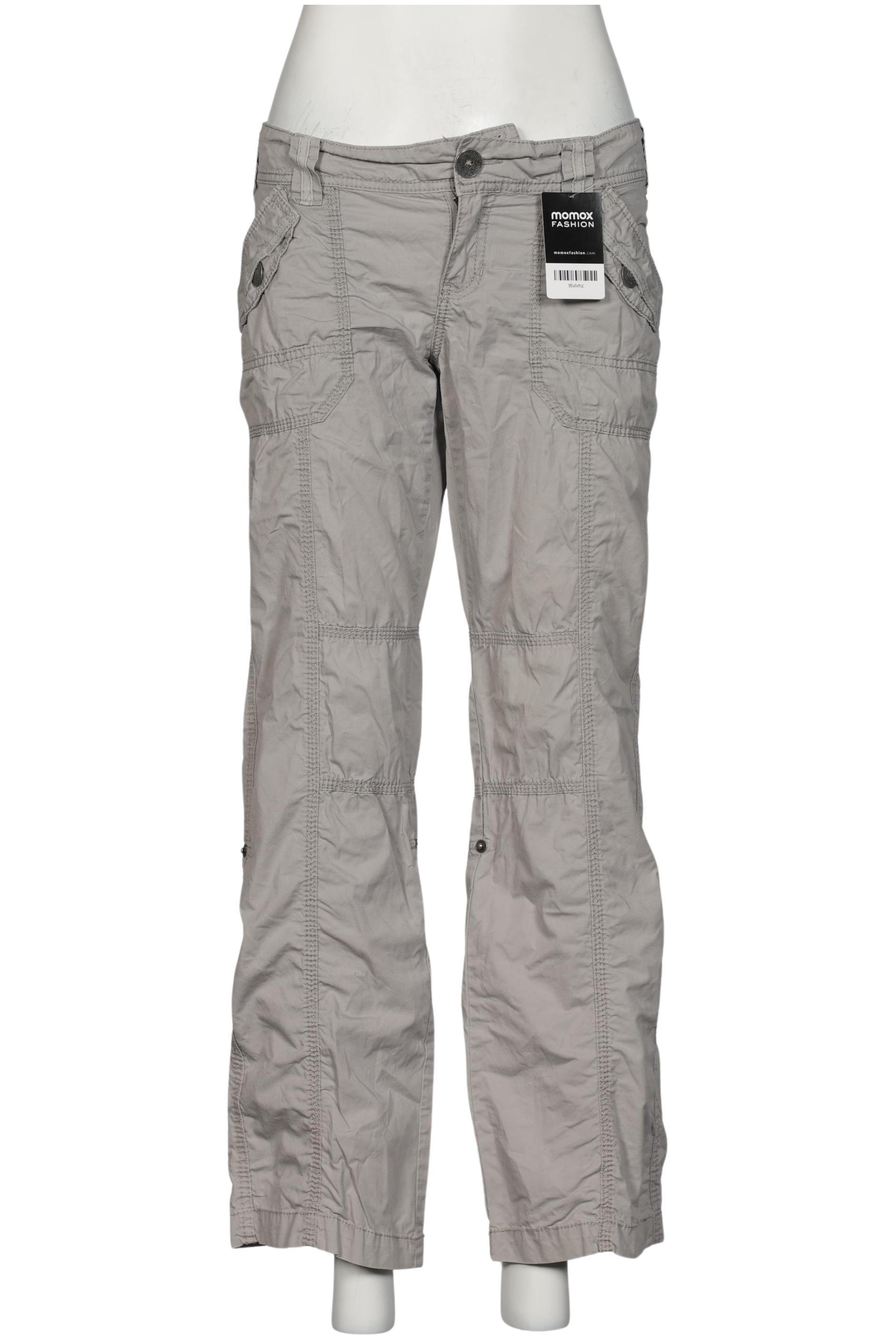 

edc by Esprit Damen Stoffhose, grau, Gr. 40