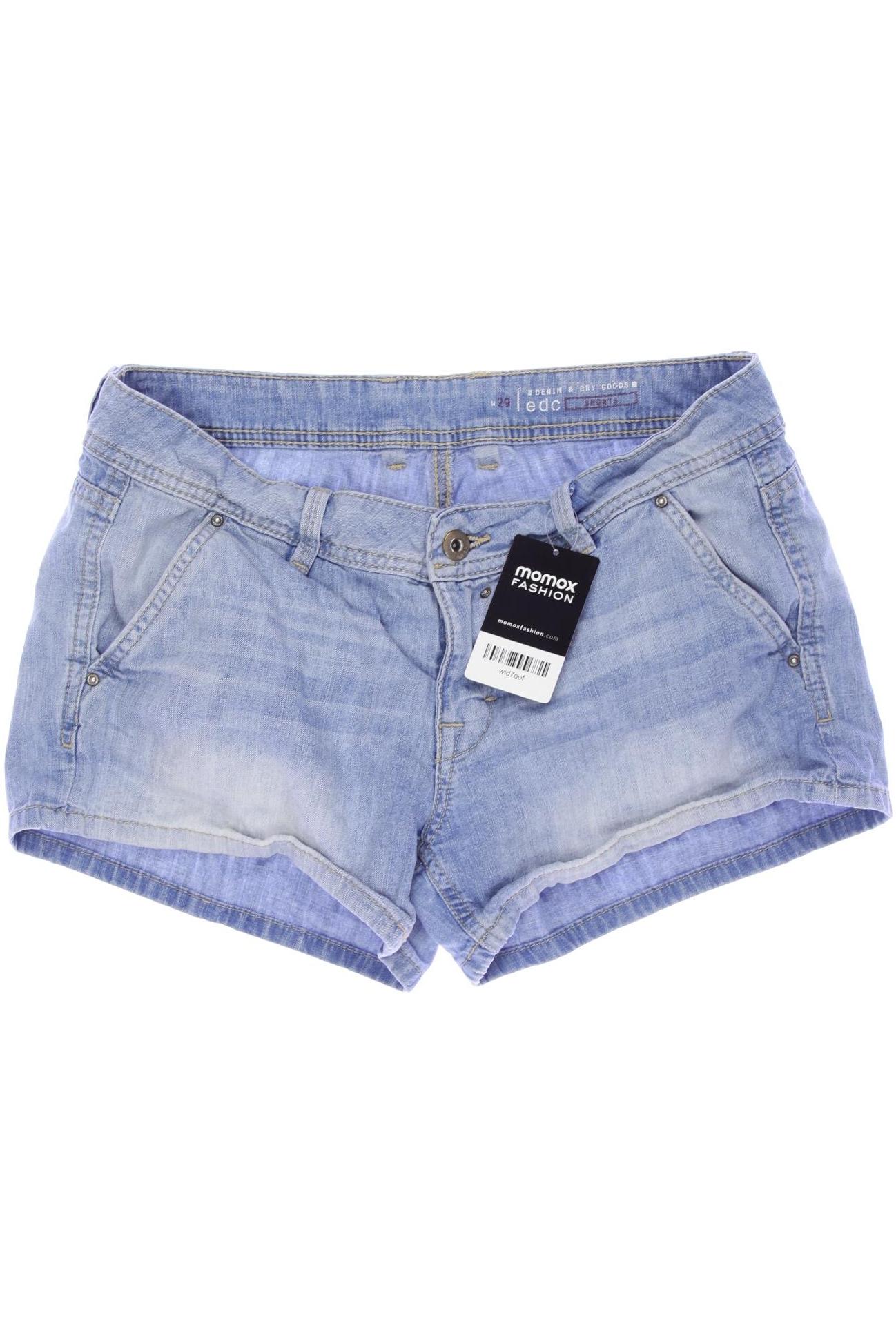 

edc by Esprit Damen Shorts, blau, Gr. 29