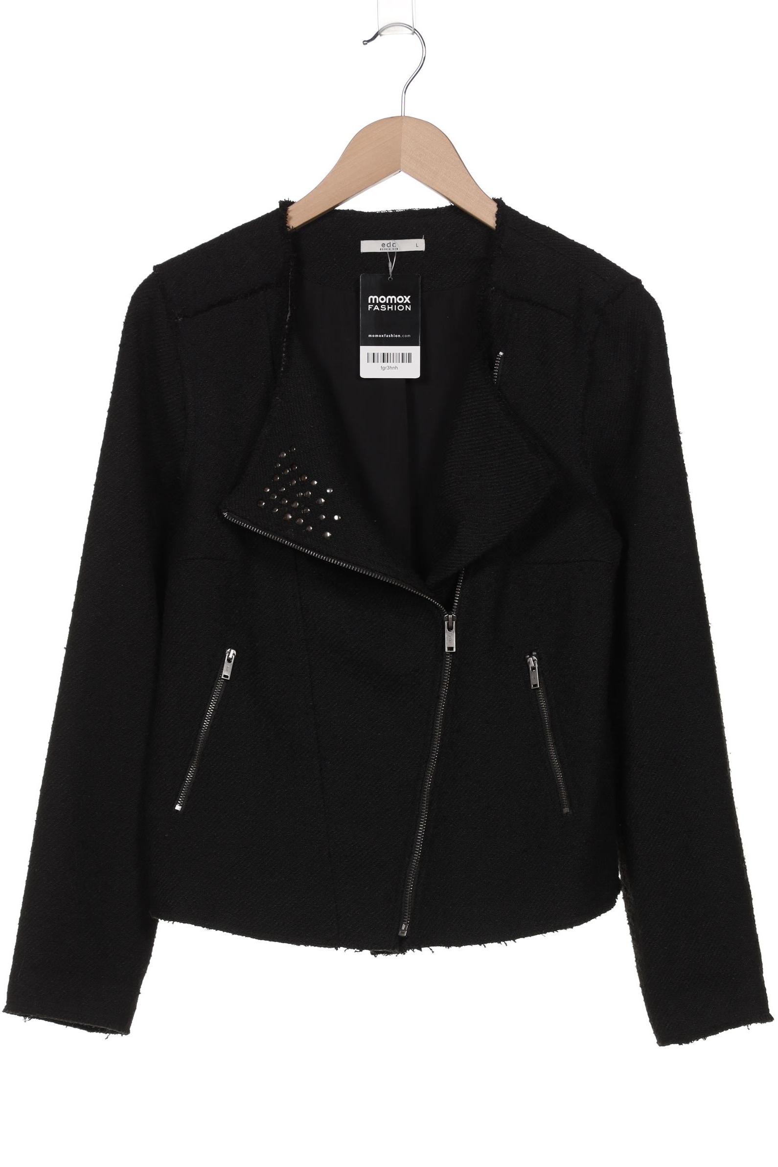 

edc by Esprit Damen Jacke, schwarz, Gr. 42