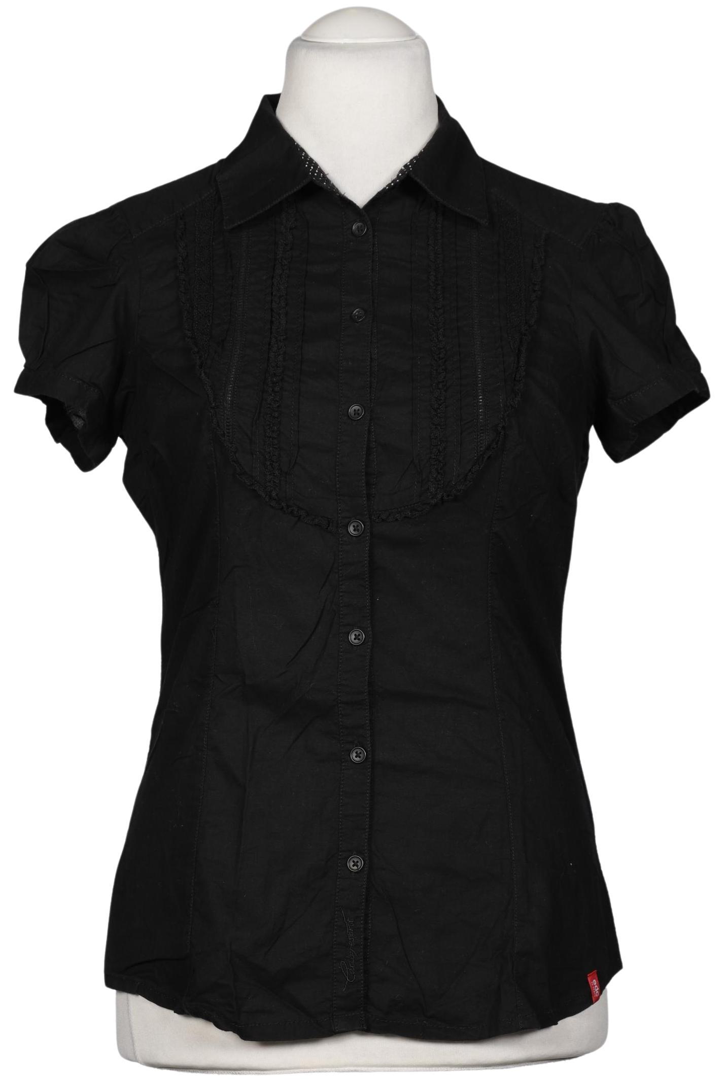 

edc by Esprit Damen Bluse, schwarz, Gr. 38