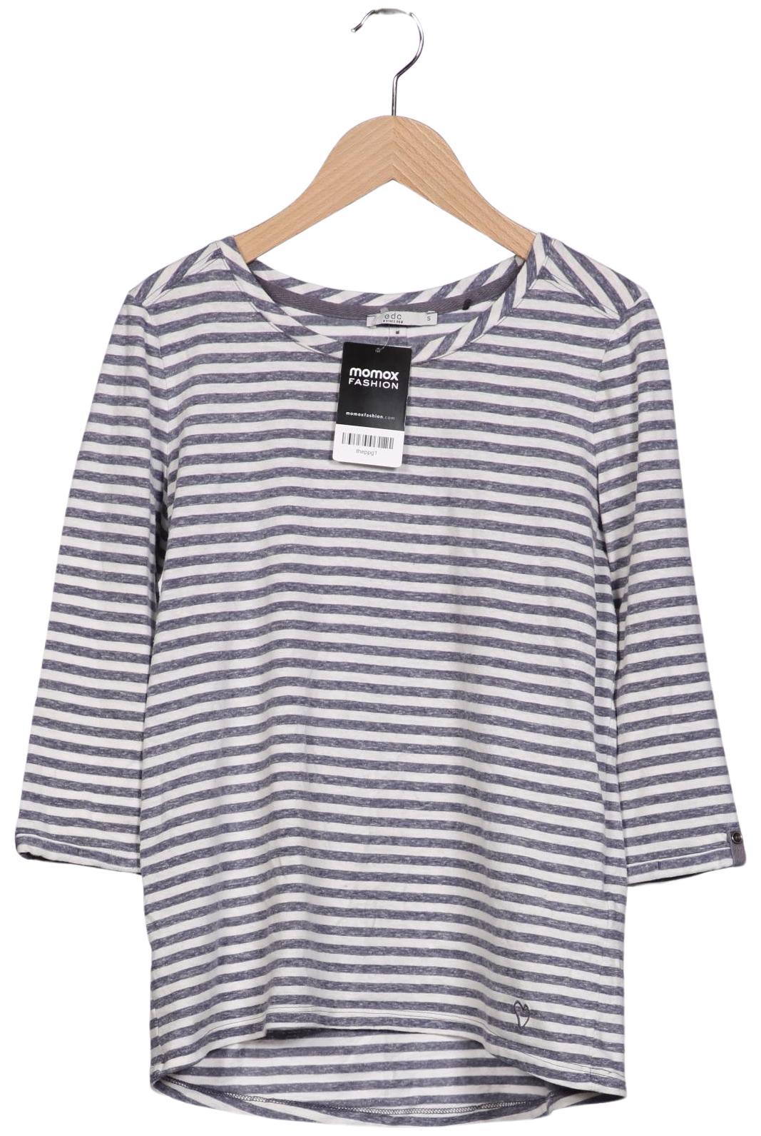 

edc by Esprit Damen Langarmshirt, mehrfarbig, Gr. 36