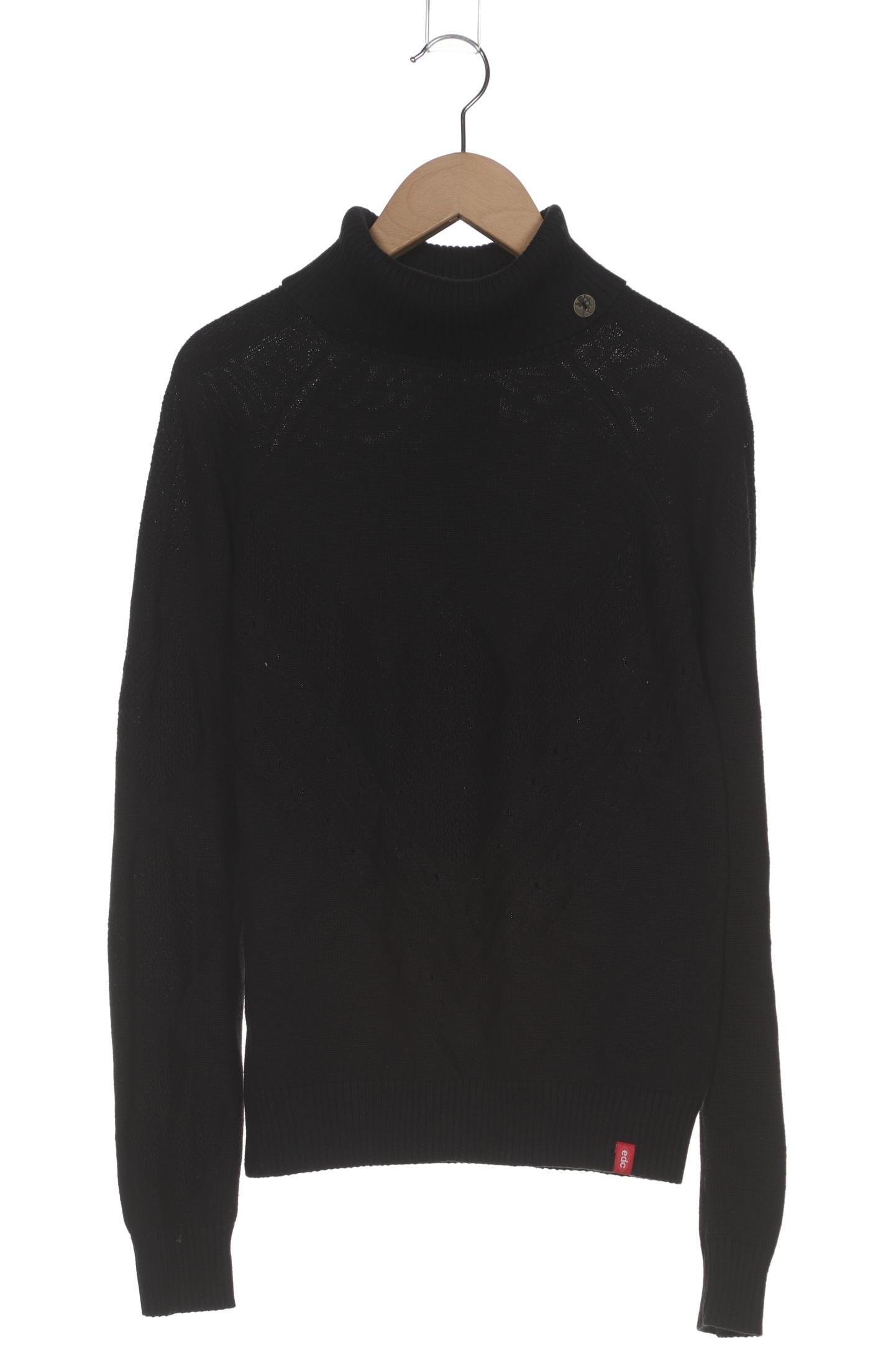 

edc by Esprit Damen Pullover, schwarz, Gr. 34