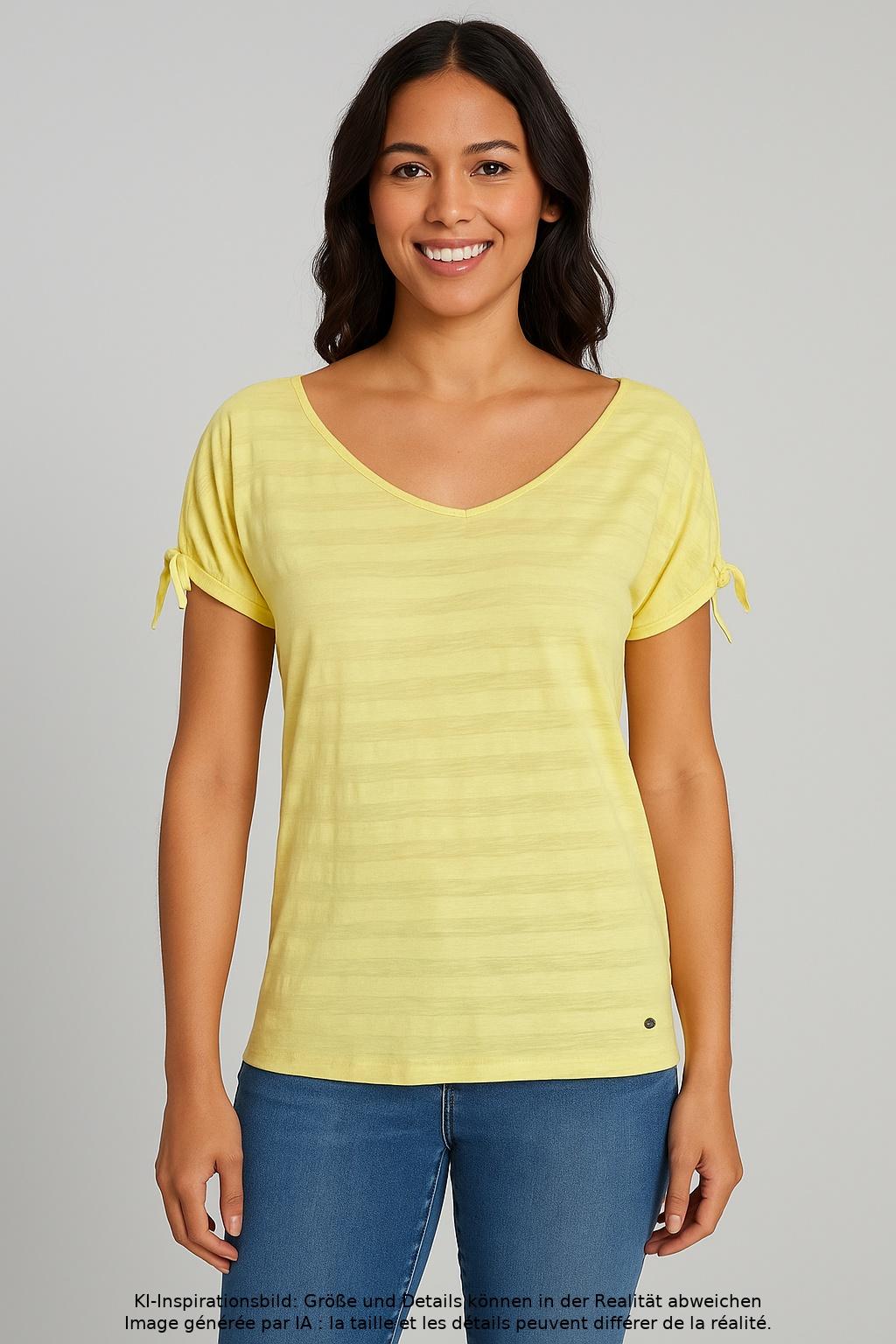 

edc by Esprit Damen T-Shirt, gelb, Gr. 38