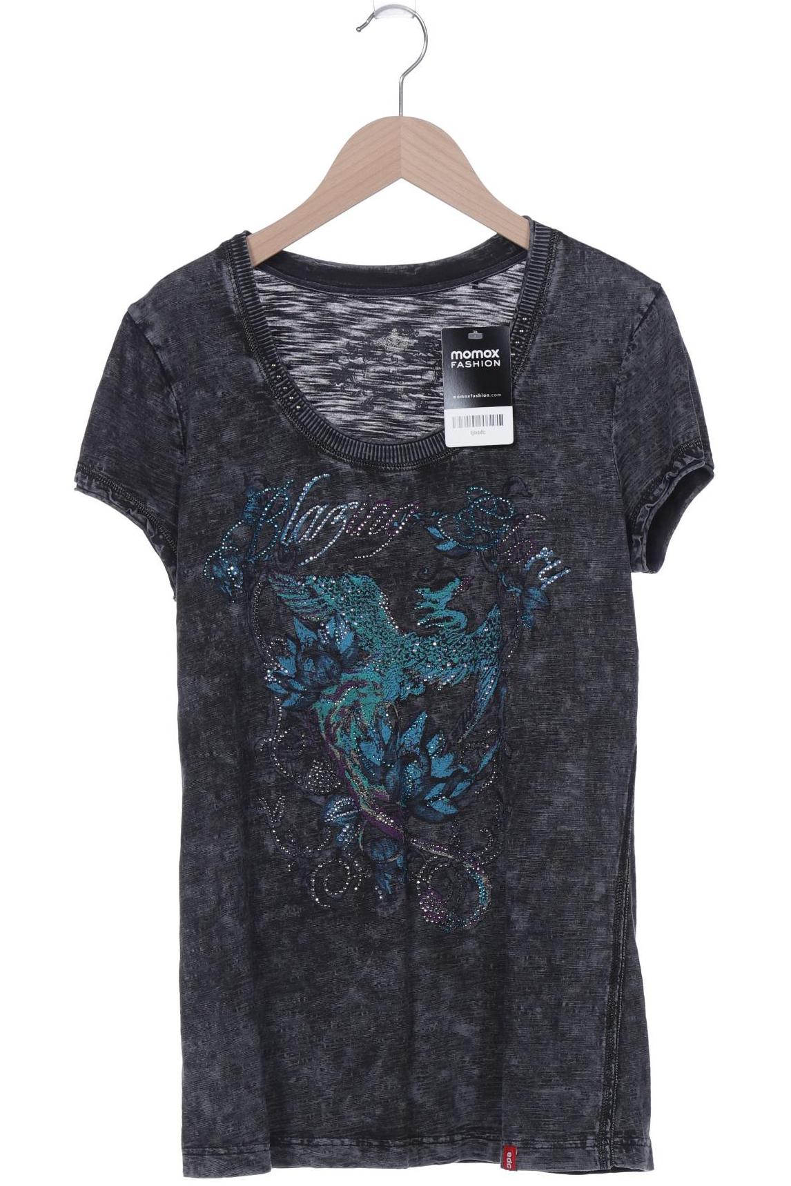 

edc by Esprit Damen T-Shirt, grau, Gr. 38