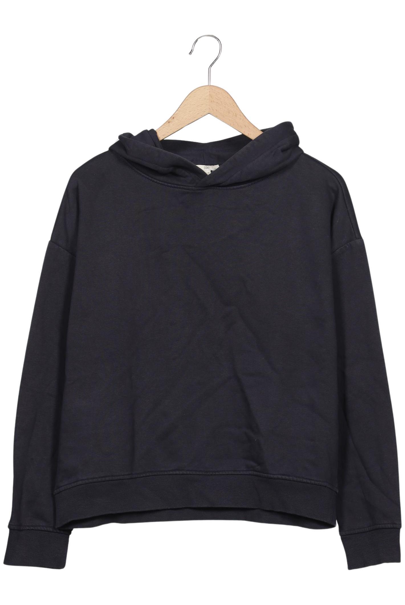 

edc by Esprit Damen Kapuzenpullover, marineblau, Gr. 42