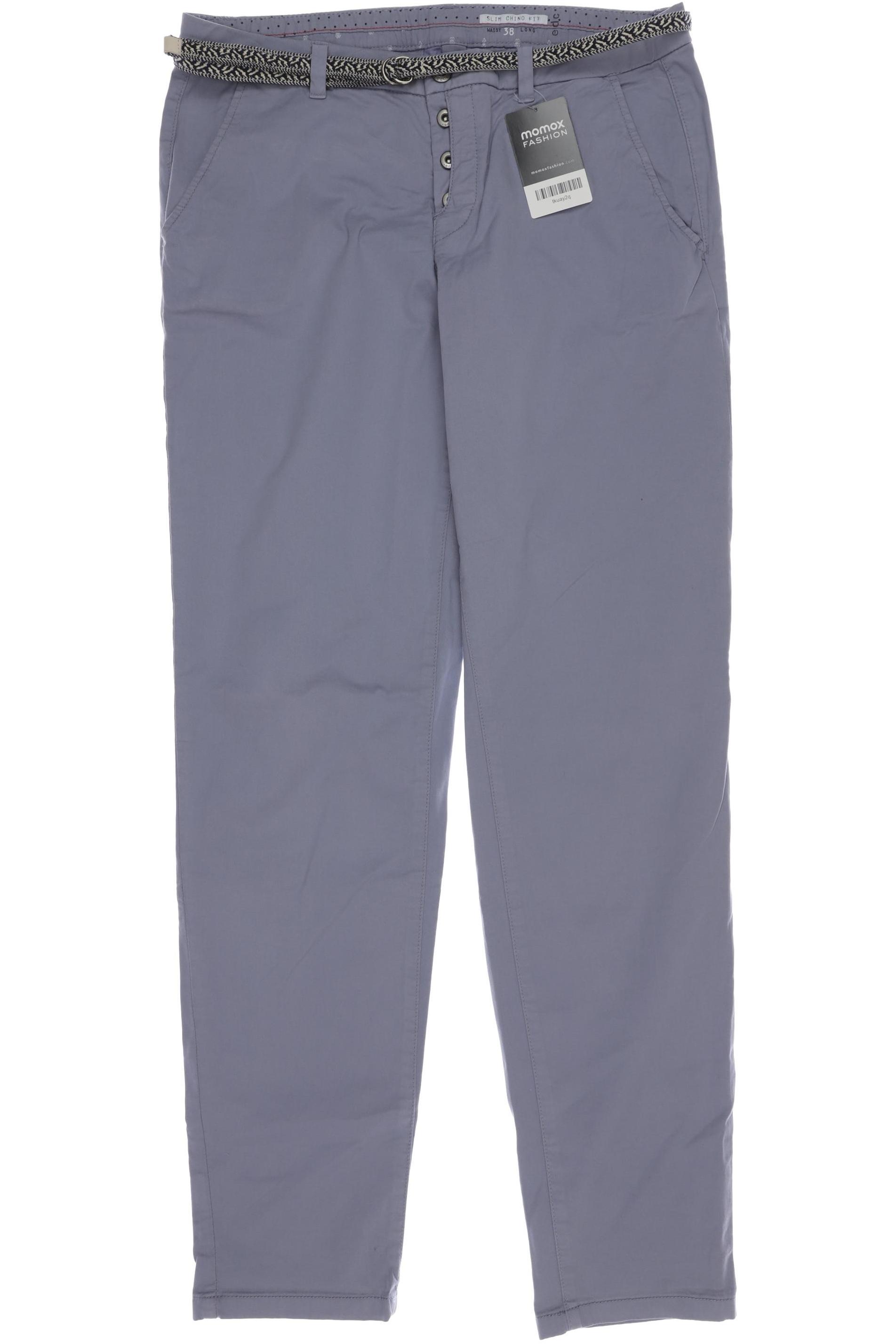 

edc by Esprit Damen Stoffhose, grau, Gr. 38