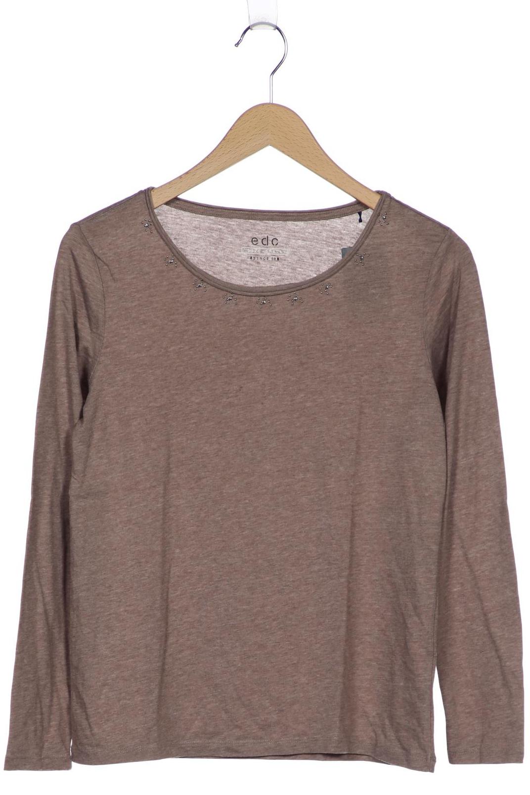 

edc by Esprit Damen Langarmshirt, beige, Gr. 36