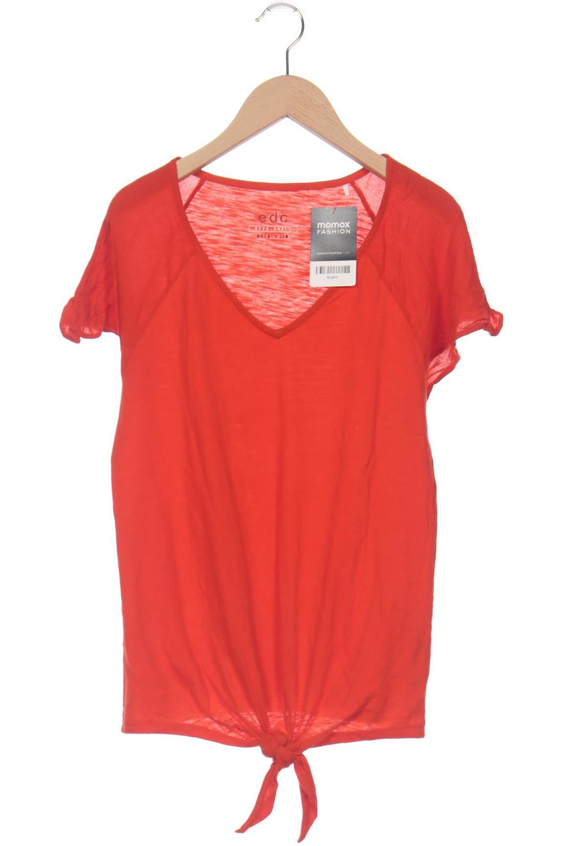 

edc by Esprit Damen T-Shirt, rot, Gr. 36