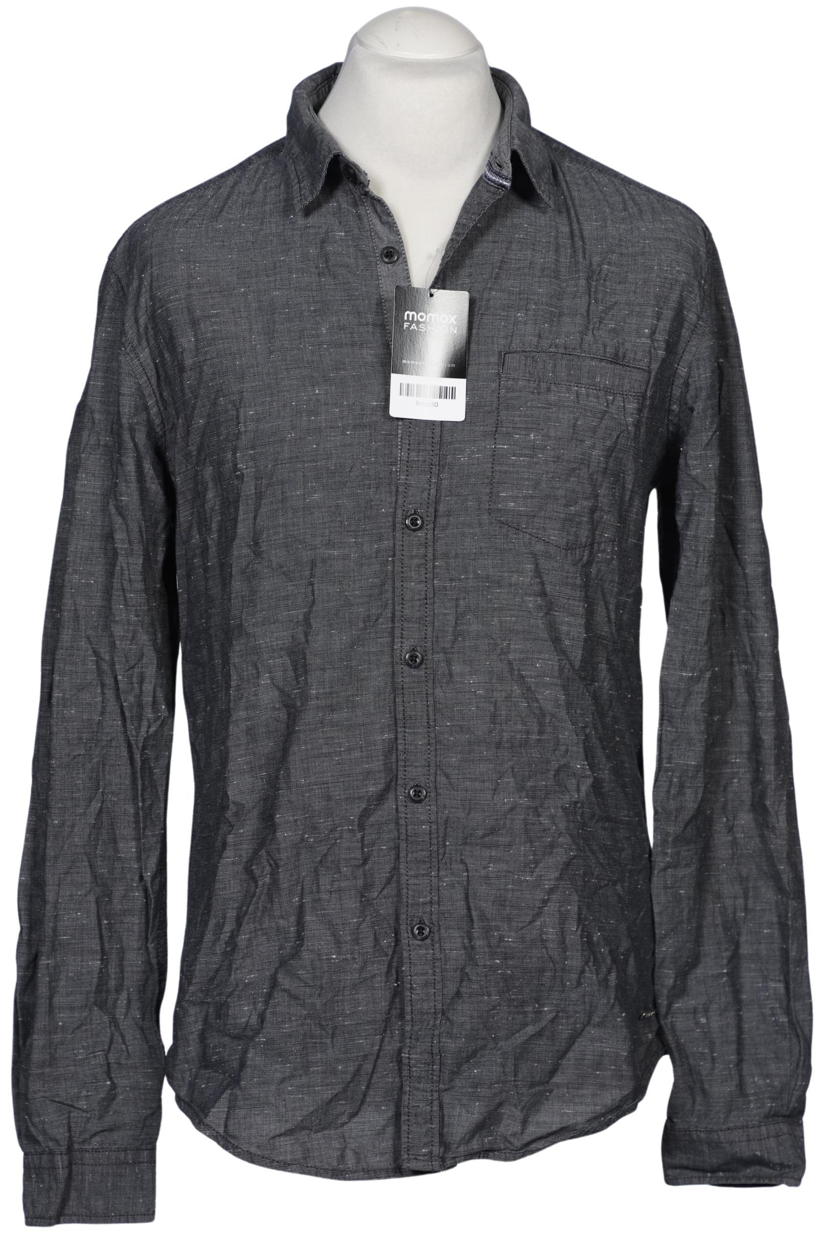 

edc by Esprit Herren Hemd, grau, Gr. 52