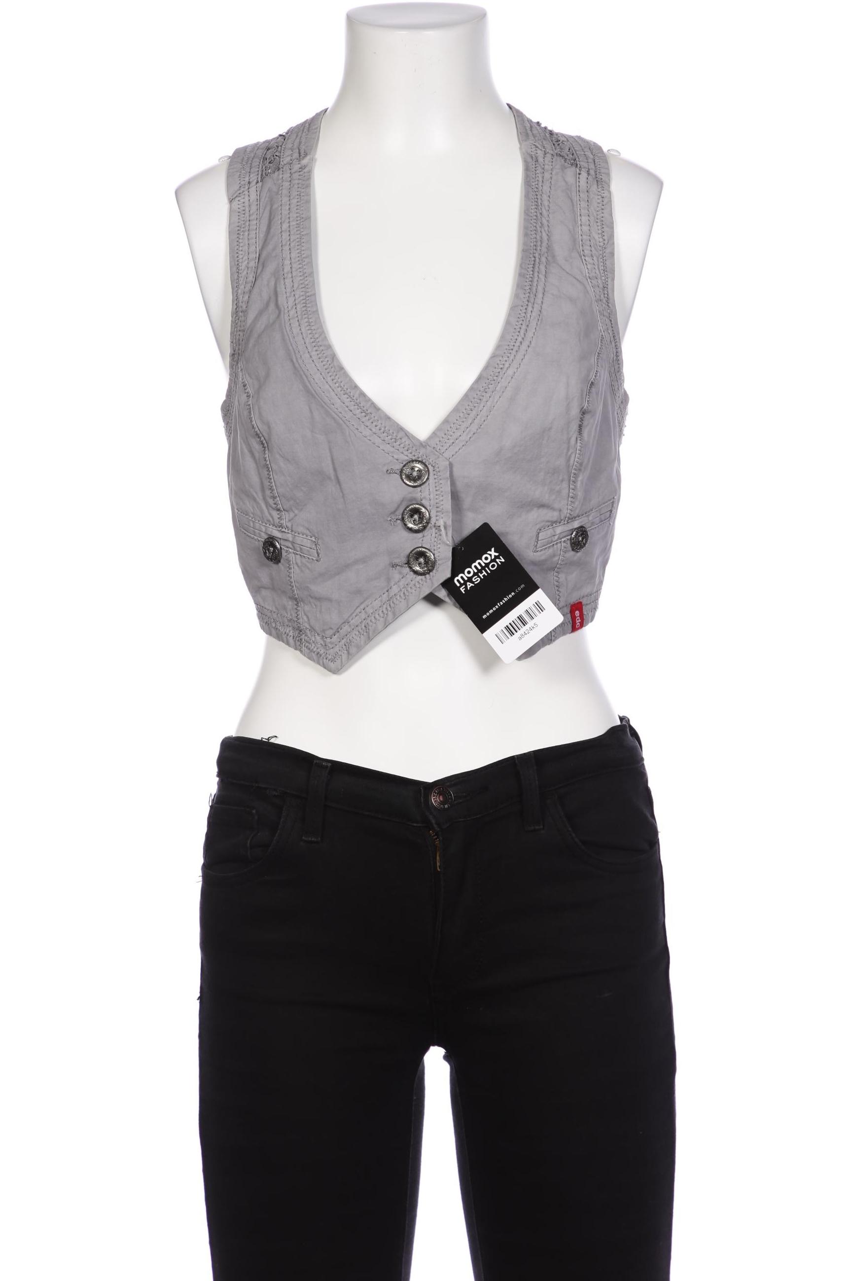 

edc by Esprit Damen Weste, grau, Gr. 36