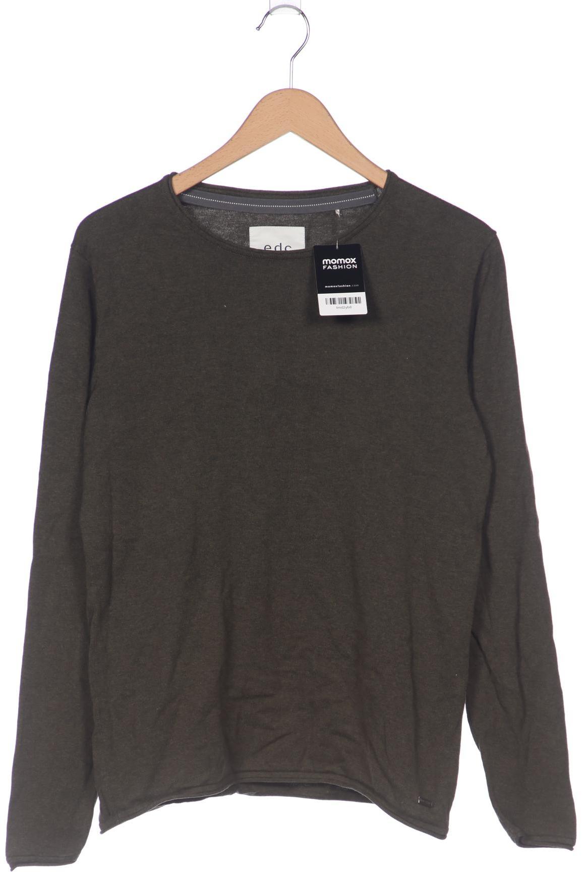 

edc by Esprit Herren Pullover, grün, Gr. 48