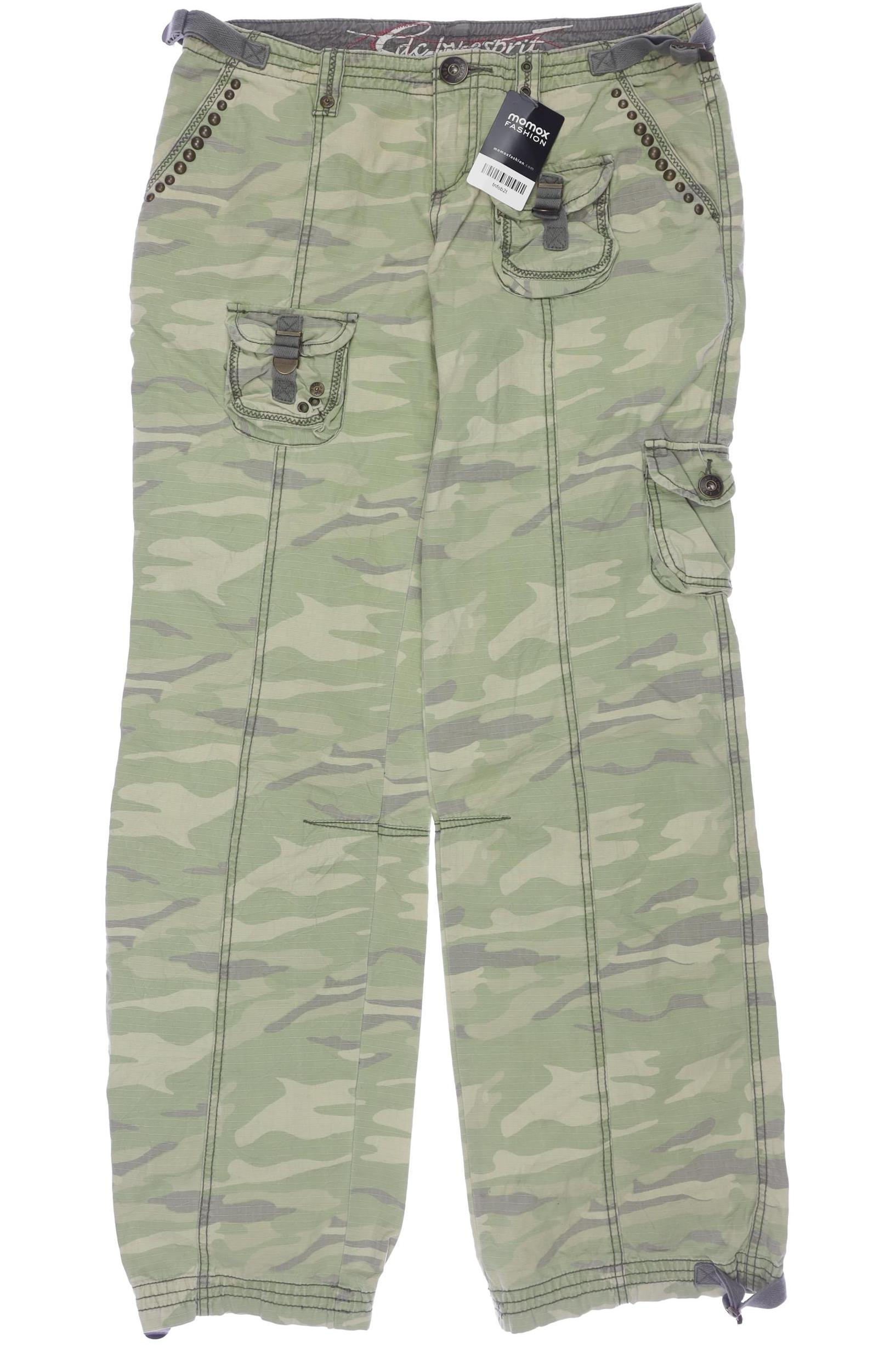 

edc by Esprit Damen Stoffhose, hellgrün, Gr. 40