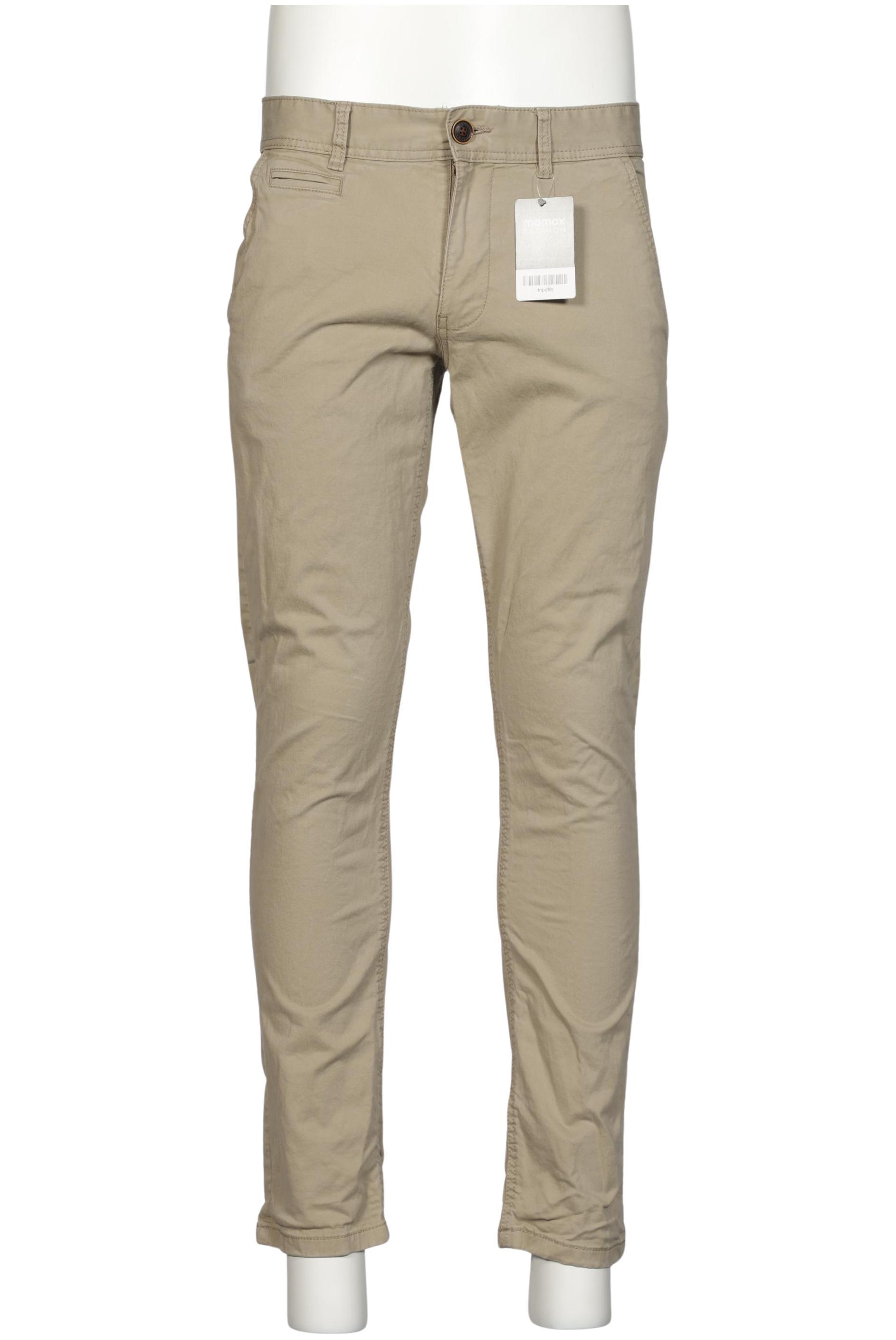 

edc by Esprit Herren Stoffhose, beige, Gr. 32