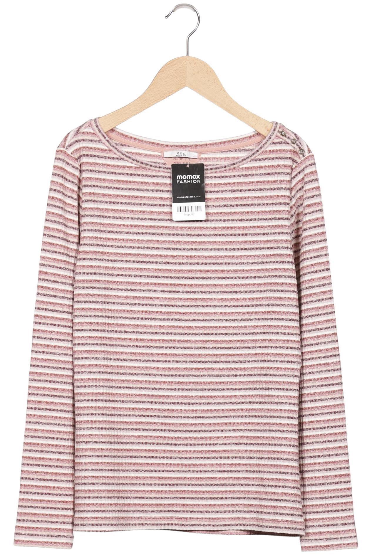 

edc by Esprit Damen Langarmshirt, mehrfarbig, Gr. 42