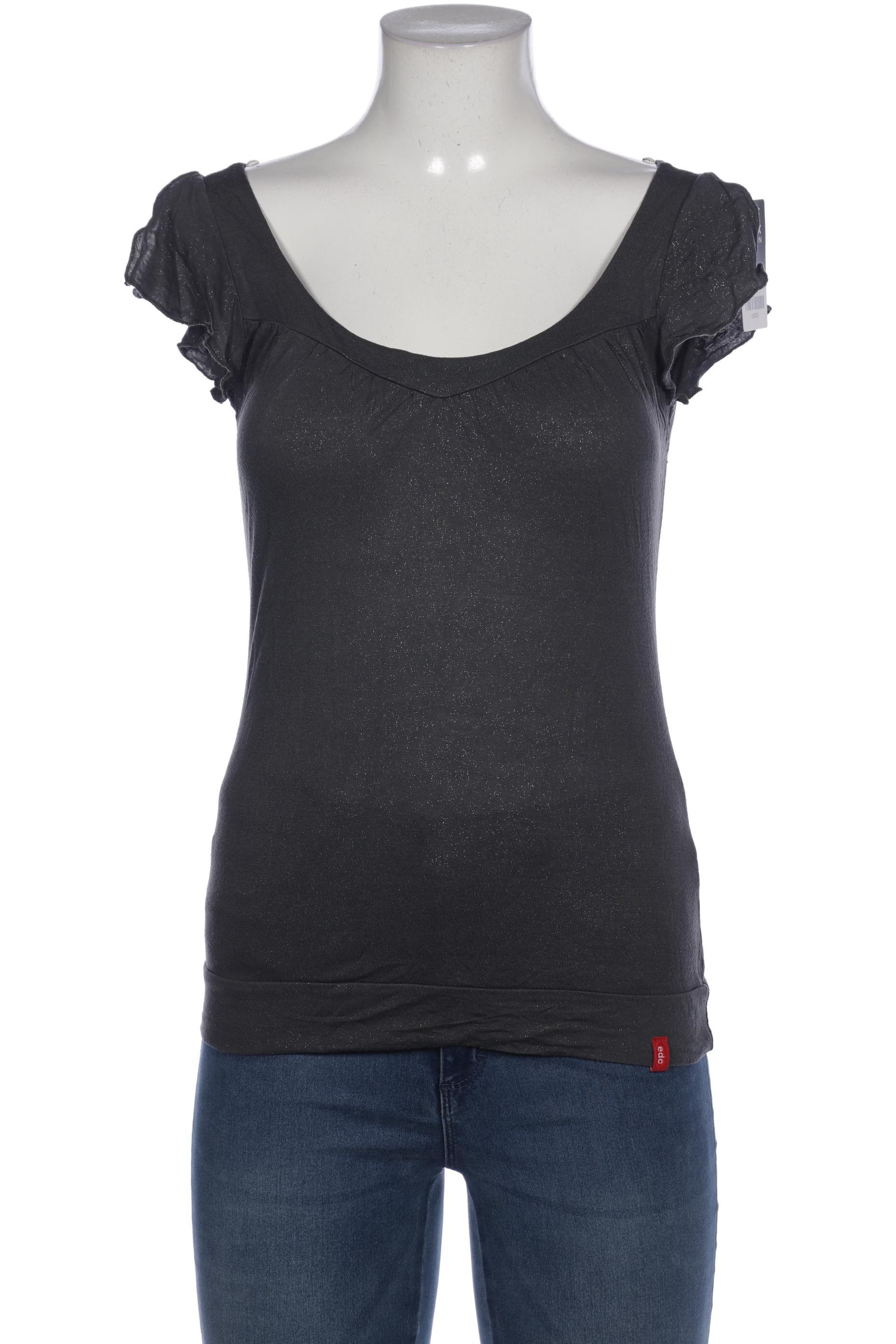 

edc by Esprit Damen T-Shirt, grau, Gr. 40