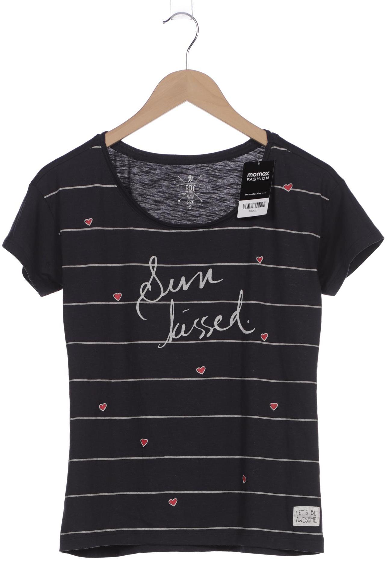 

edc by Esprit Damen T-Shirt, marineblau, Gr. 36