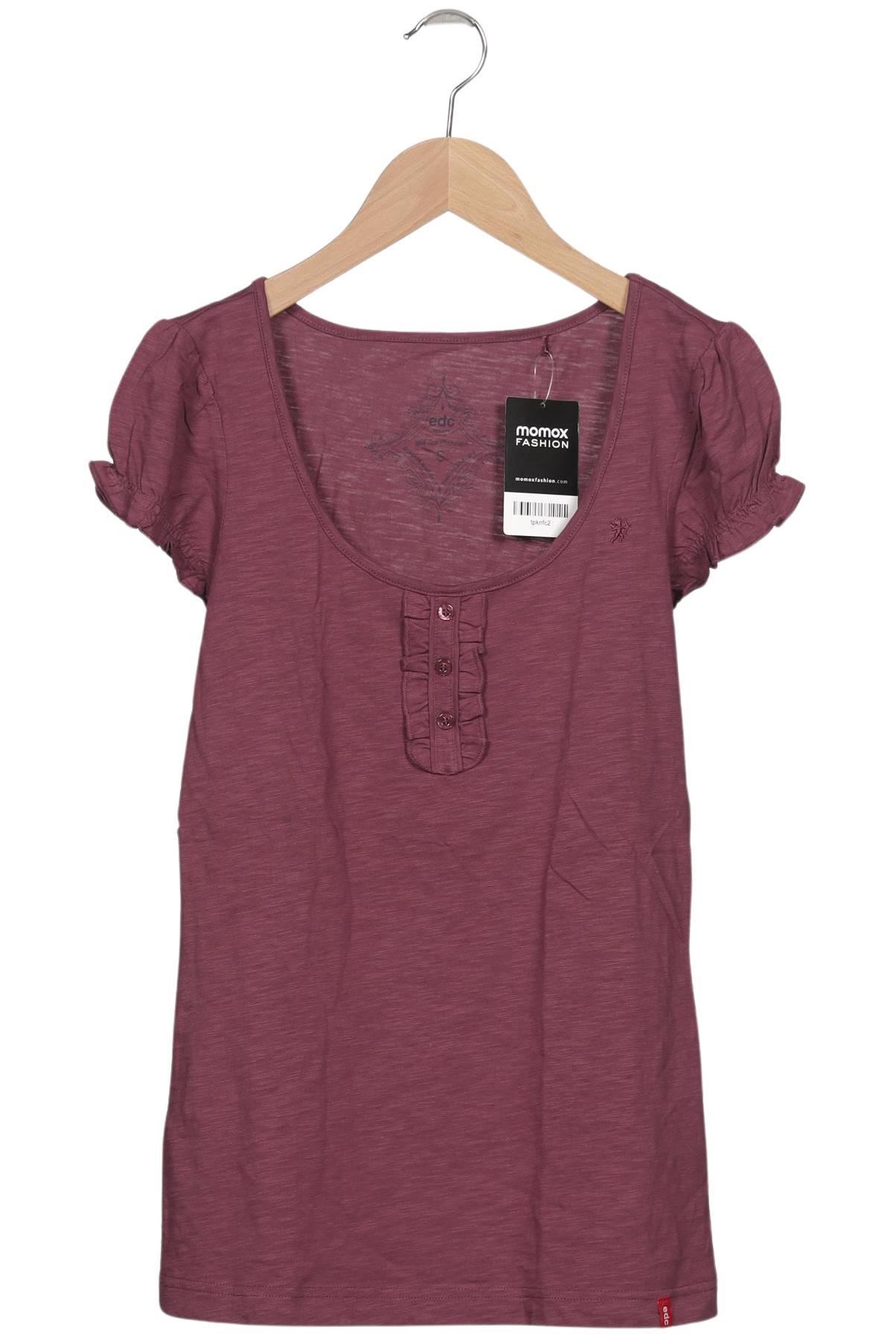 

edc by Esprit Damen T-Shirt, bordeaux, Gr. 36